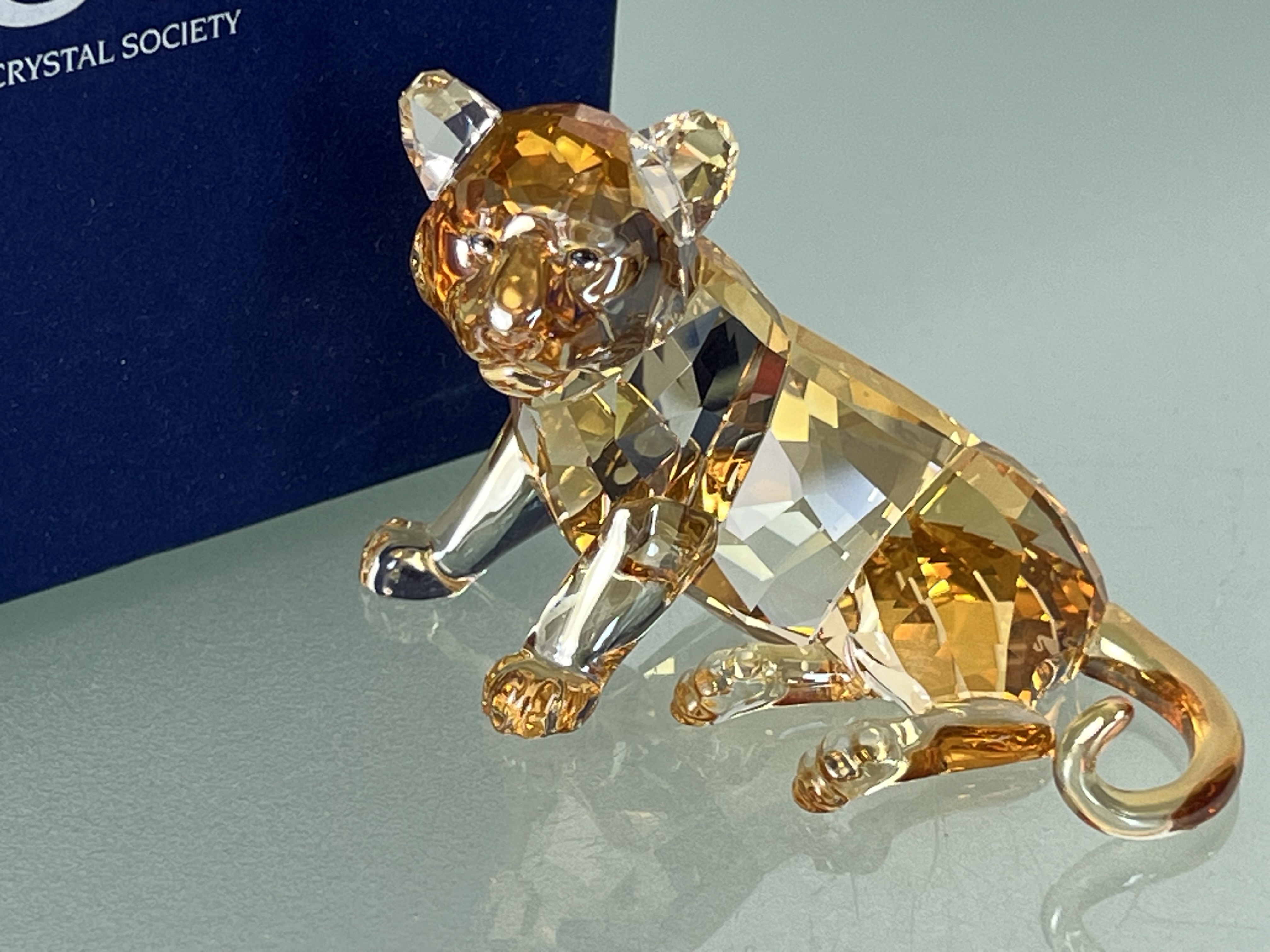 Swarovski Figur 1016678 Kristall ScS junger Tiger 2010. Ink. Kiste & Zertifikat. Top Zustand