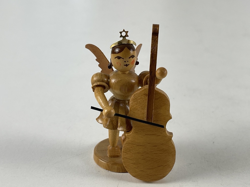 Erzgebirge Blank Figur Engel 6,5 cm.   Zustand siehe Fotos 