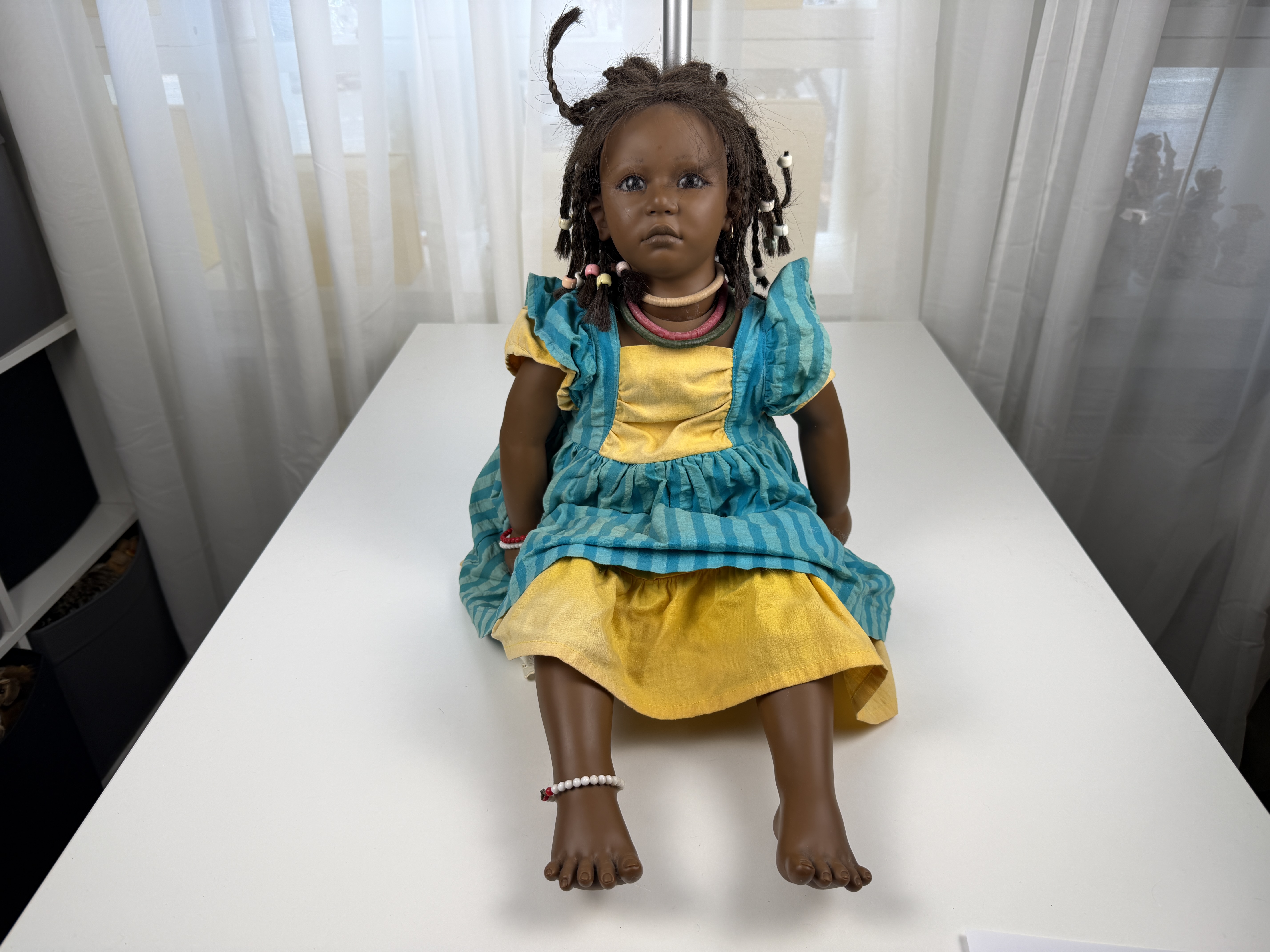 Künstlerpuppe Annette Himstedt Puppe Ayoka 65 cm. Top Zustand  