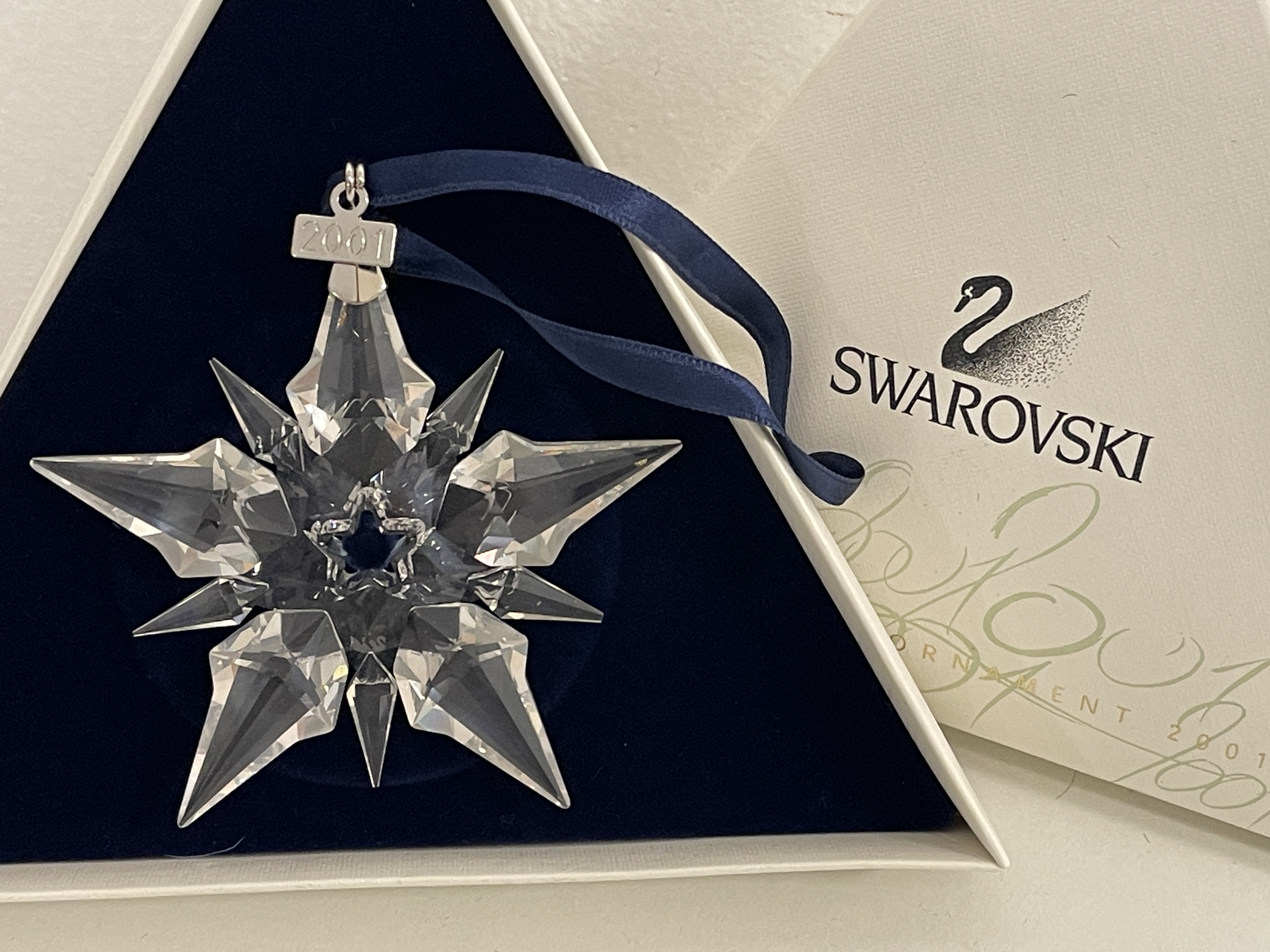 Swarovski 267941 Weihnachtsstern 2001 7,7 cm Top Zustand mit Kiste Zertifikat 