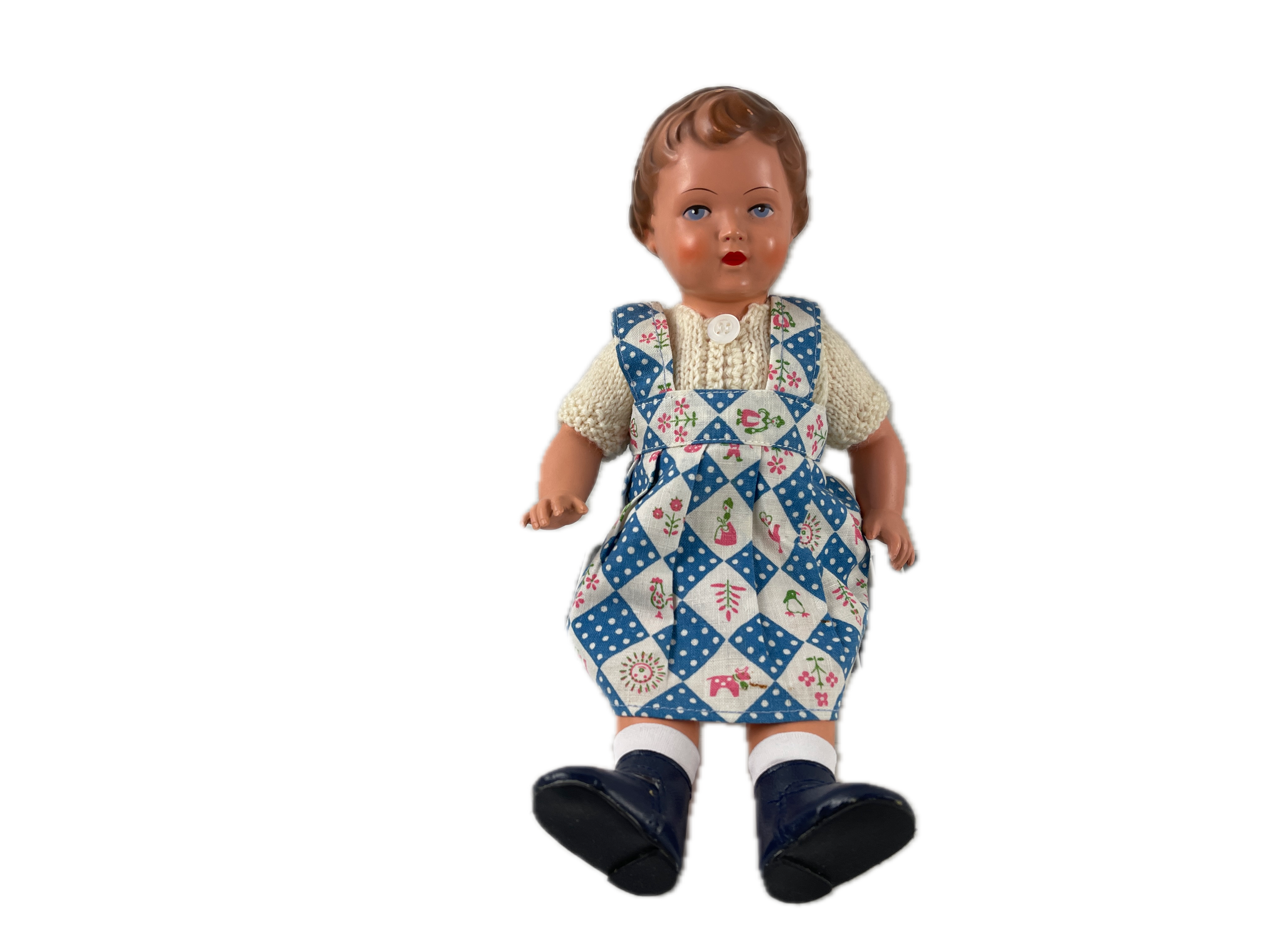 Schildkrötpuppe Künstlerpuppe Puppe 28 cm. Top Zustand 