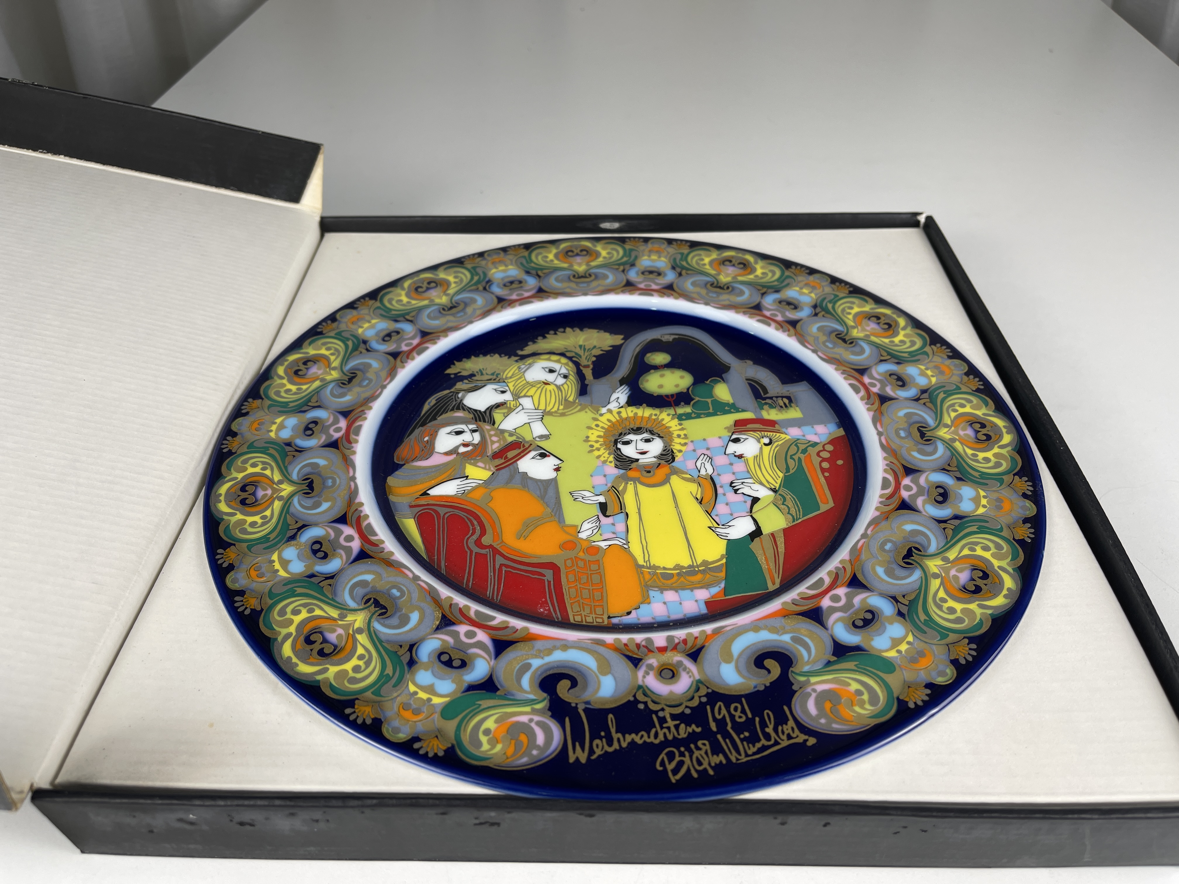 Rosenthal Porzellan Weihnachtsteller 29 cm. Top Zustand  