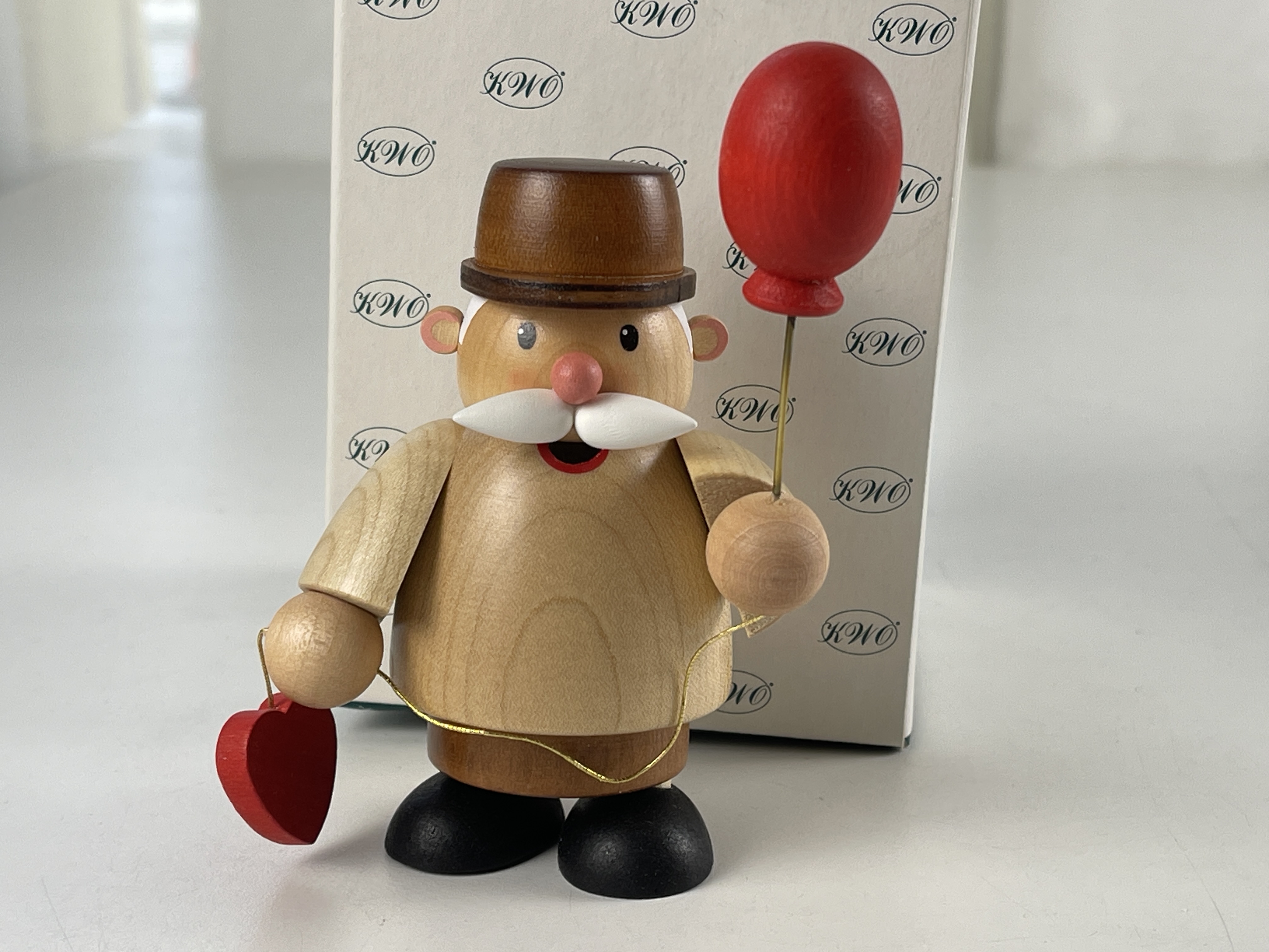 KWO Figur Holz Räuchermännchen 11 cm. Top Zustand  