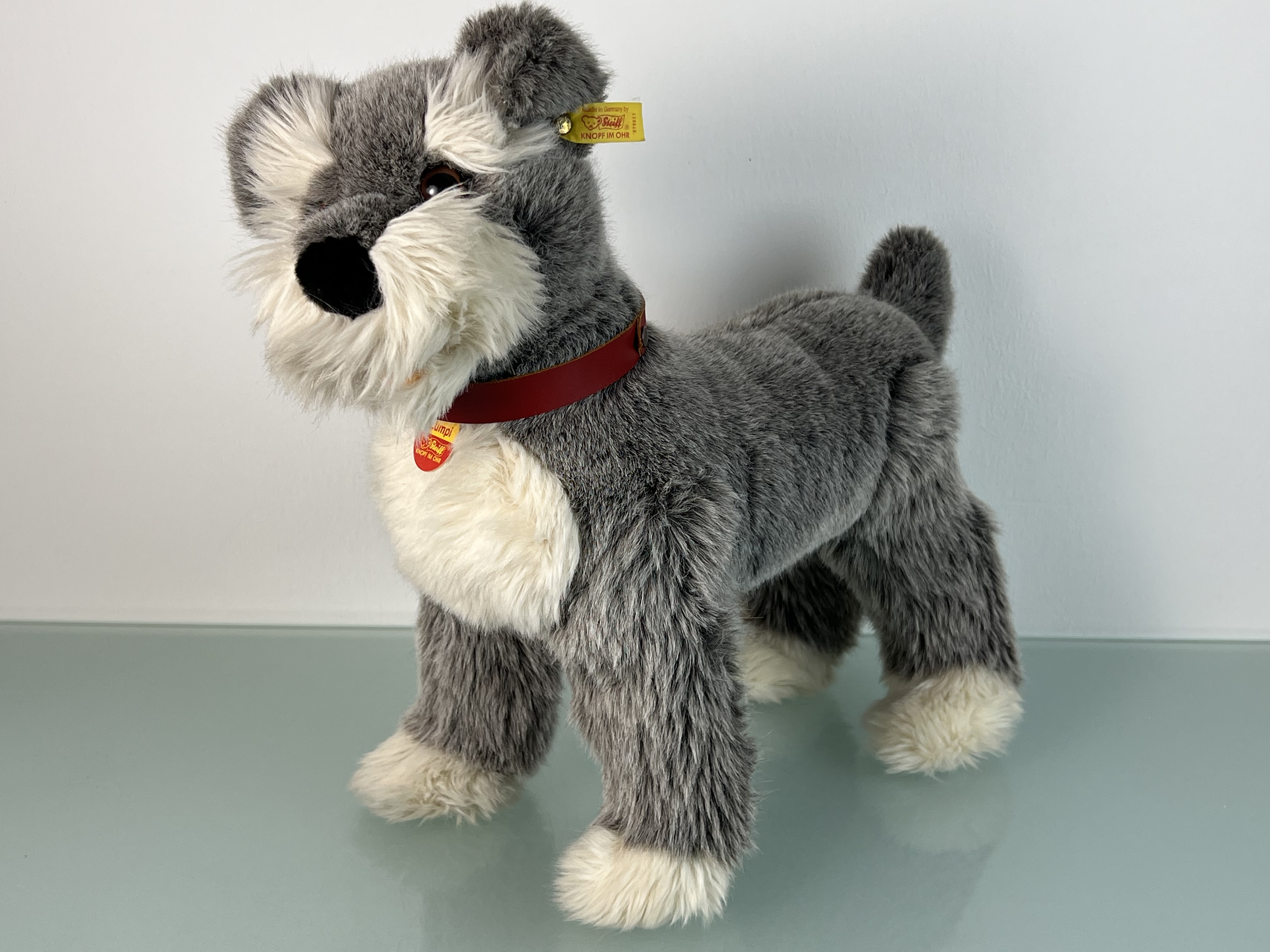 Steiff Tier 078811 Hund Lumpi 42 cm Lang / 38,5 cm Hoch. Top Zustand  