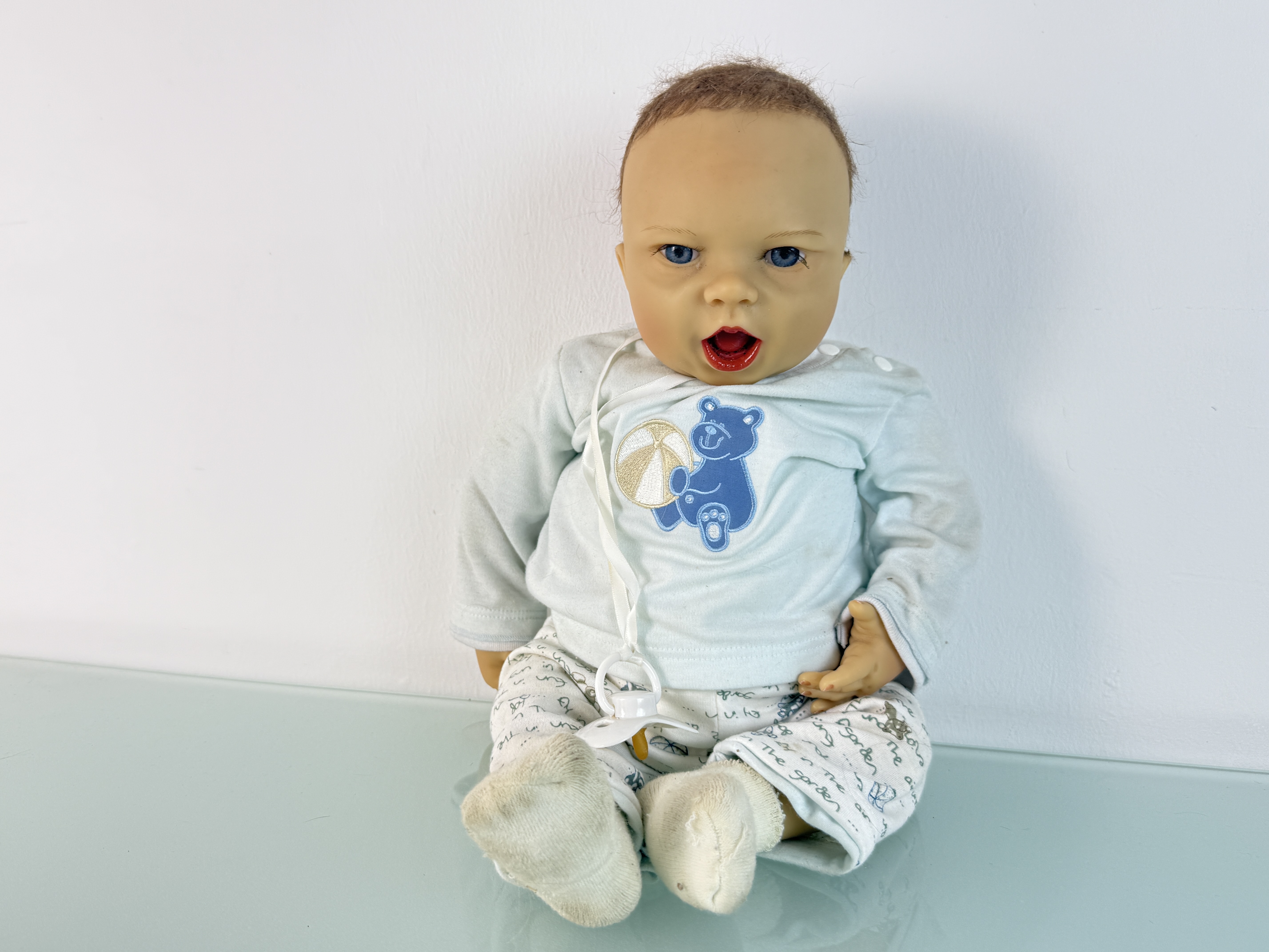 Künstlerpuppe Sammler Vinyl Puppe 56 cm. Top Zustand siehe Fotos