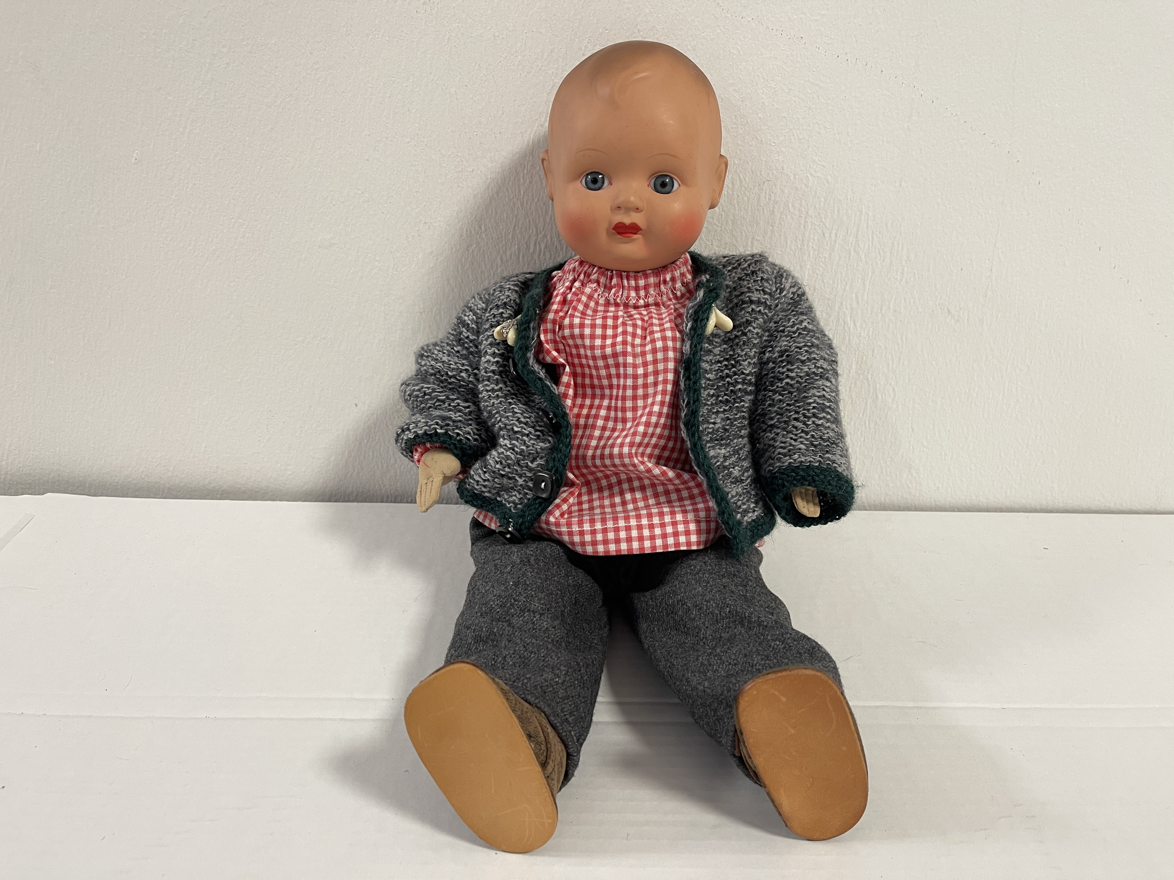 Künstlerpuppe Alte Zelluloid Puppe 45 cm Zustand Siehe Fotos 