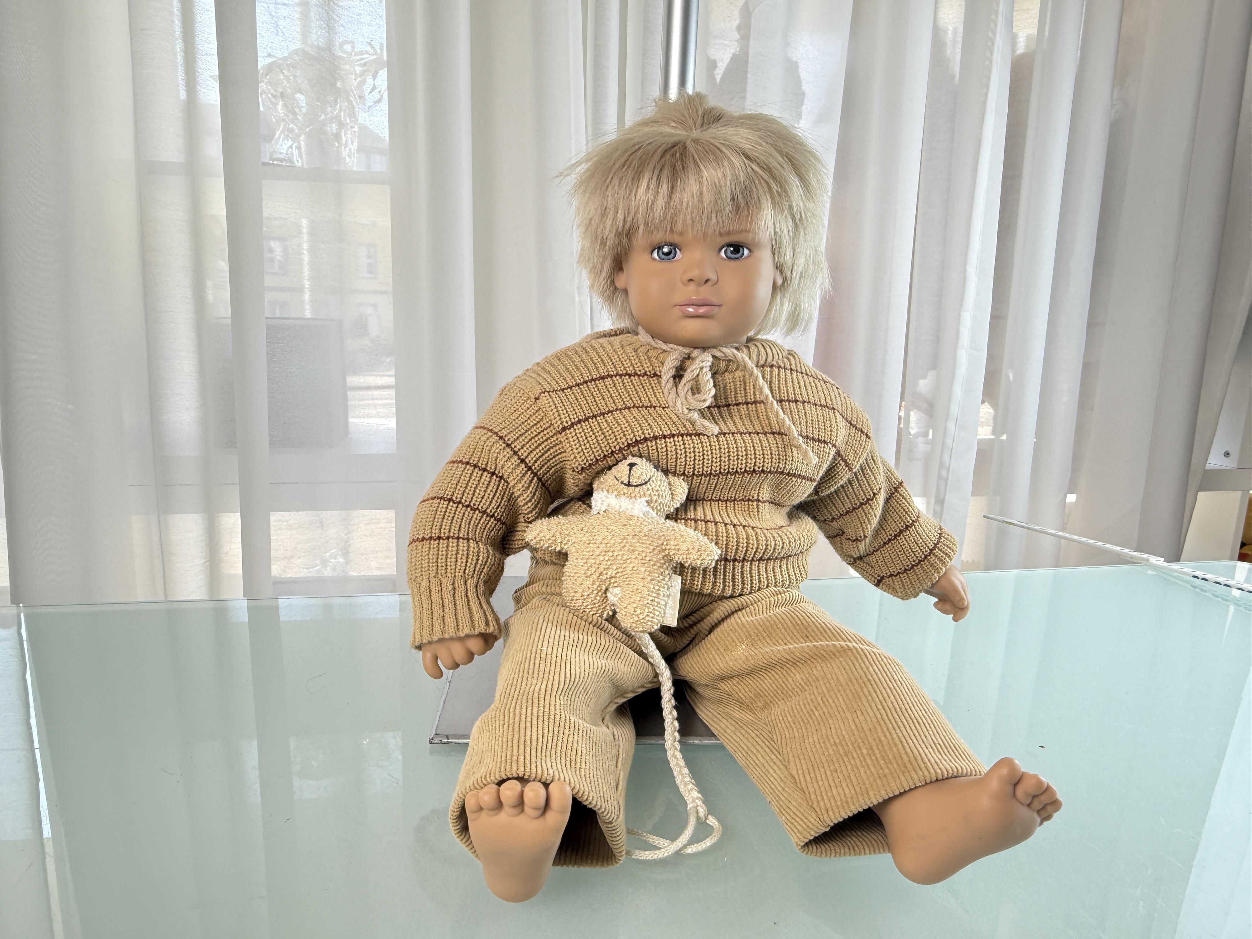 Künstlerpuppe Sammler Sigikid Vinyl Puppe 45 cm Top Zustand   