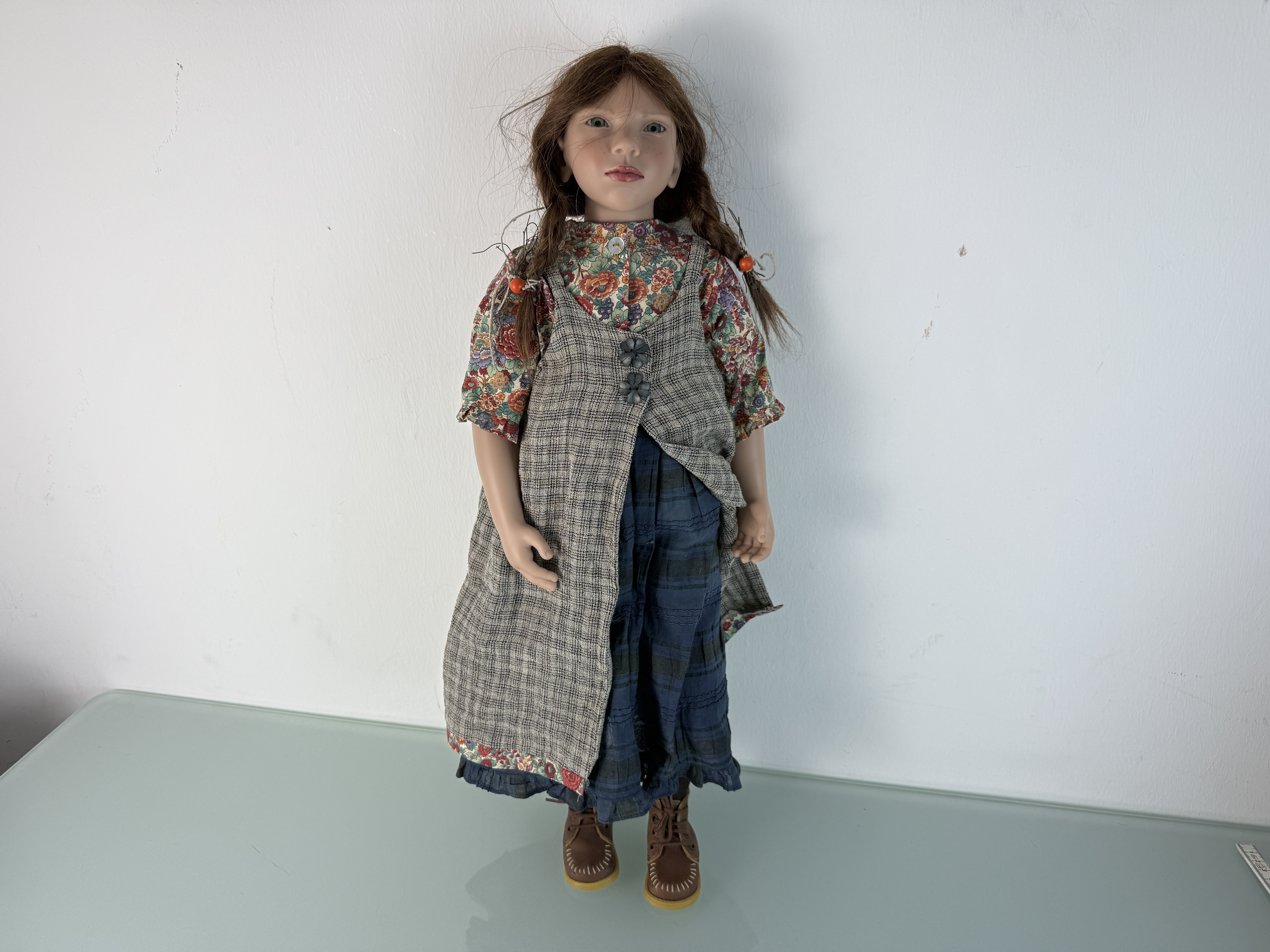 Zwergnase Künstlerpuppe Nicole Marschollek Puppe 62 cm. Top Zustand   