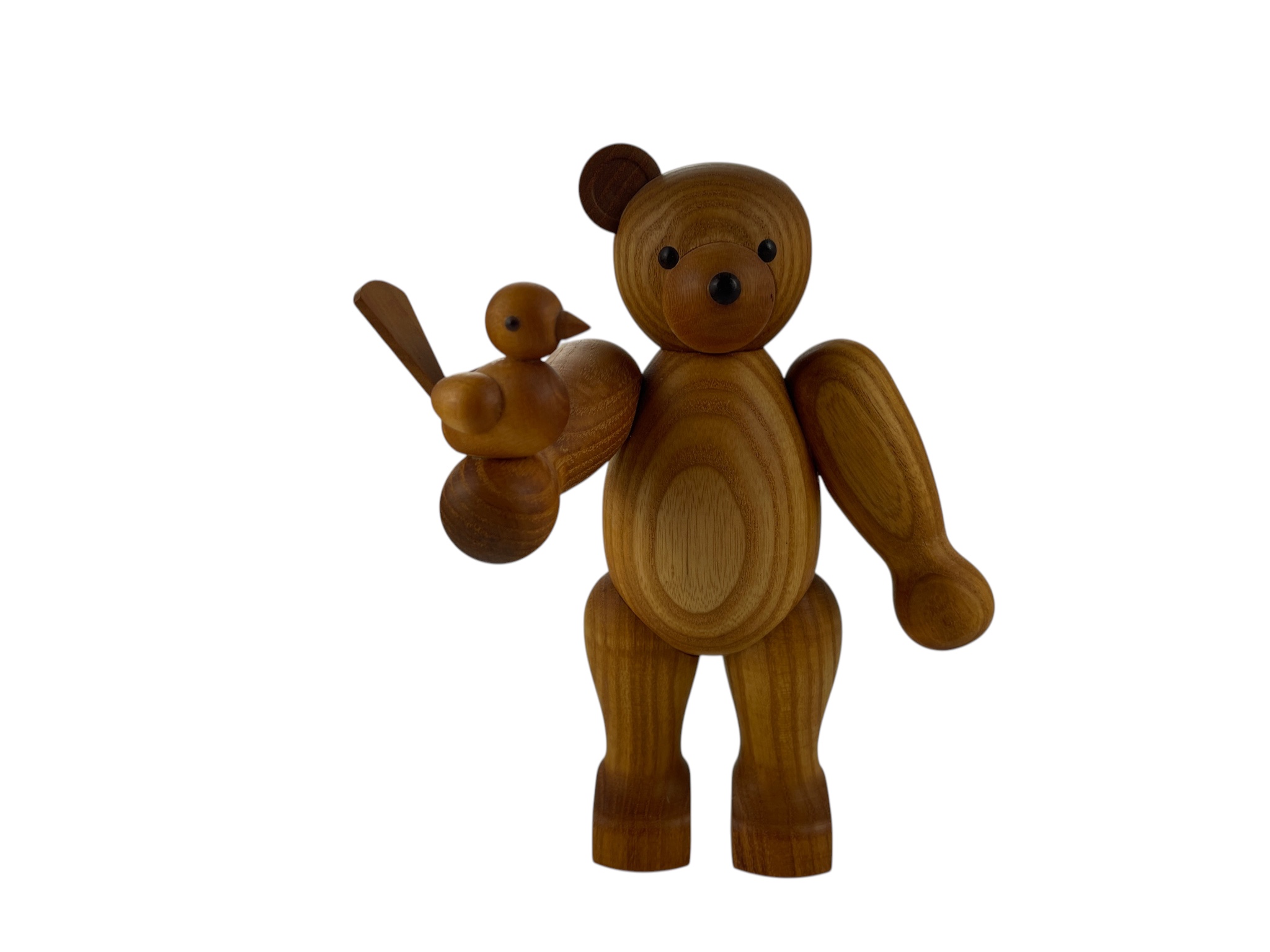 Erzgebirge Seiffener Figur Teddybär 19 cm. leicht Defekt