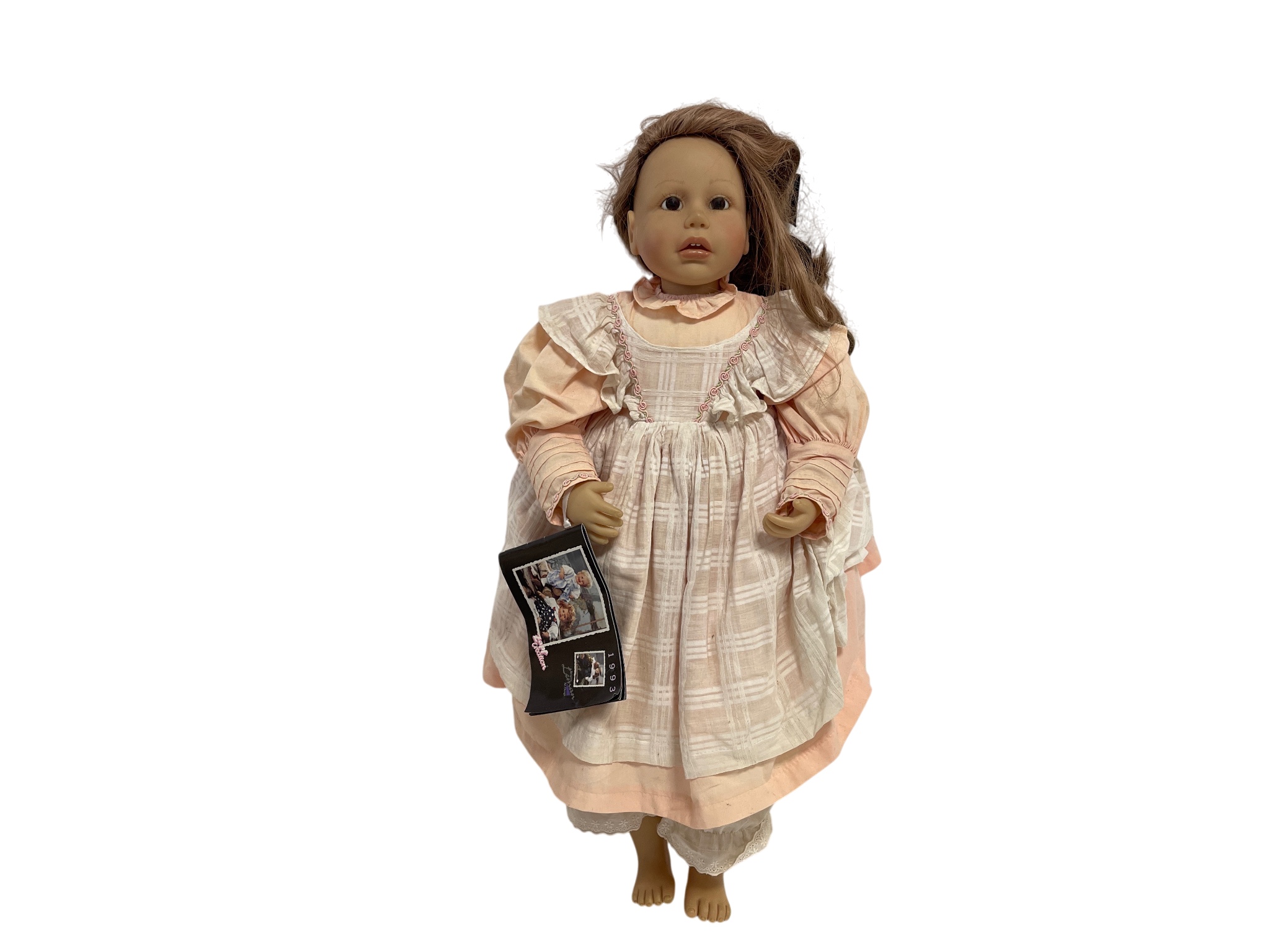 Brigitte Leman Vinyl Künstlerpuppe Puppe 70 cm. Top Zustand. 