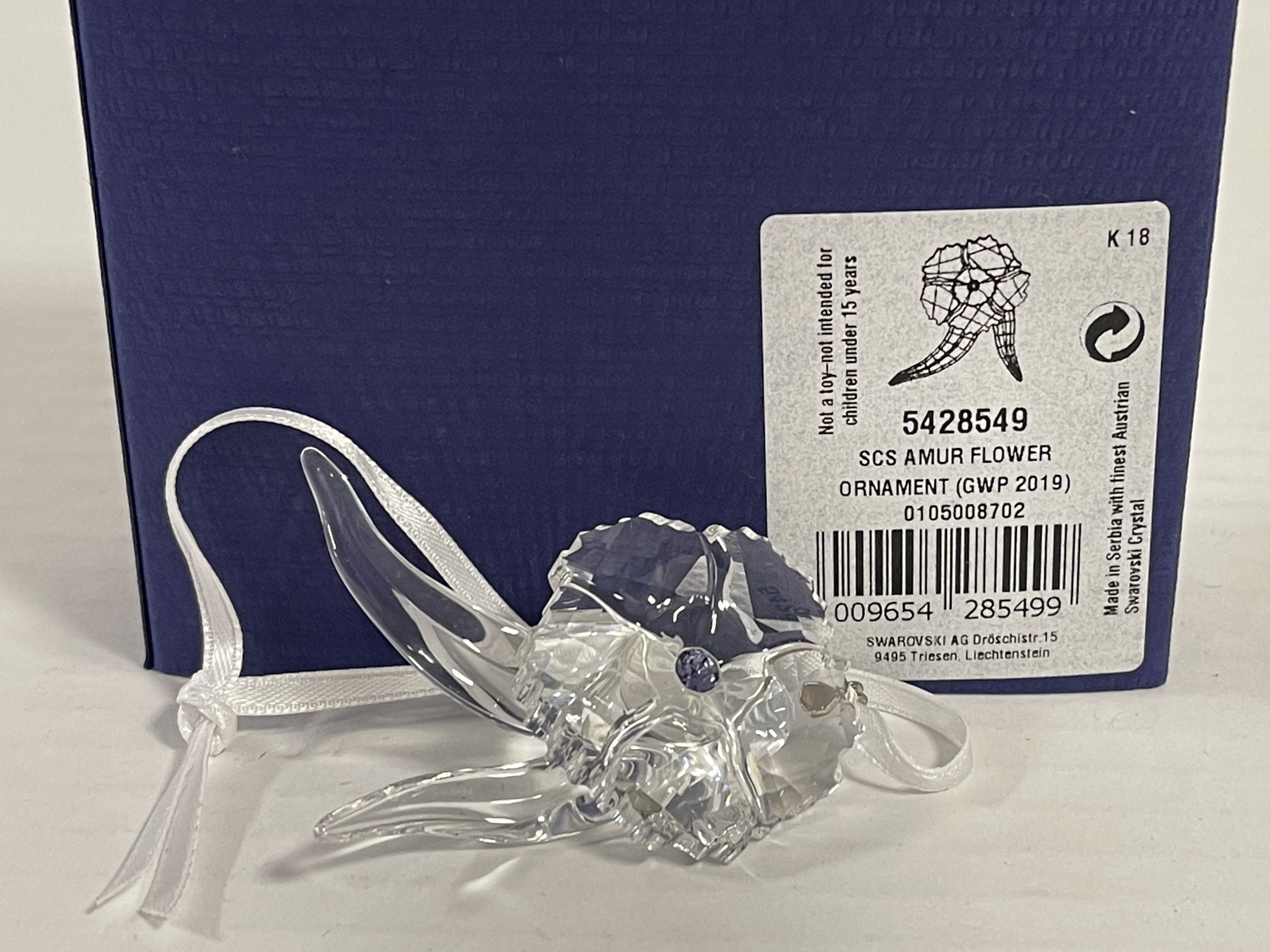 Swarovski Figur 5428549 Amur Blumen Ornament 4,5 cm. Top Zustand  