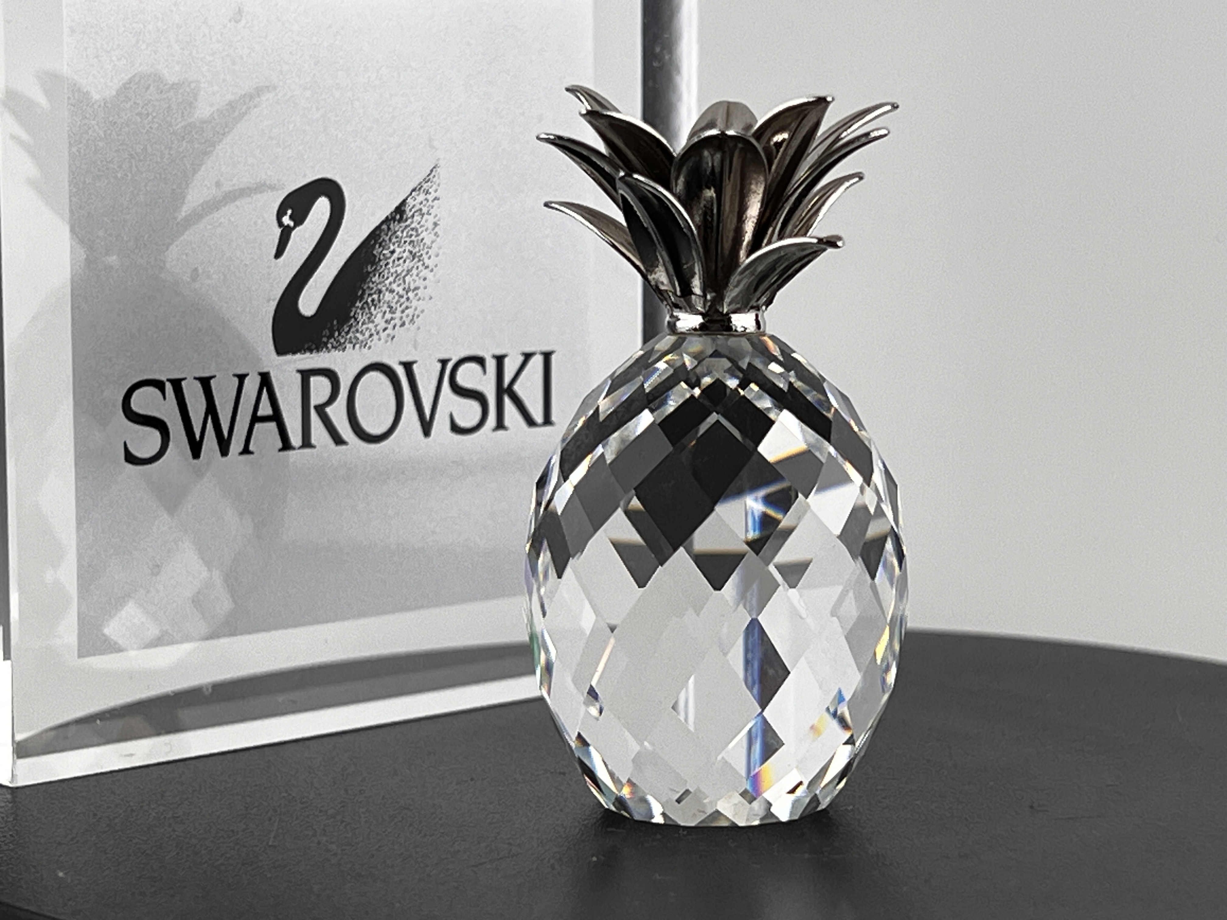 Swarovski Figur 012727 Rhodium Ananas 6 cm. Top Zustand