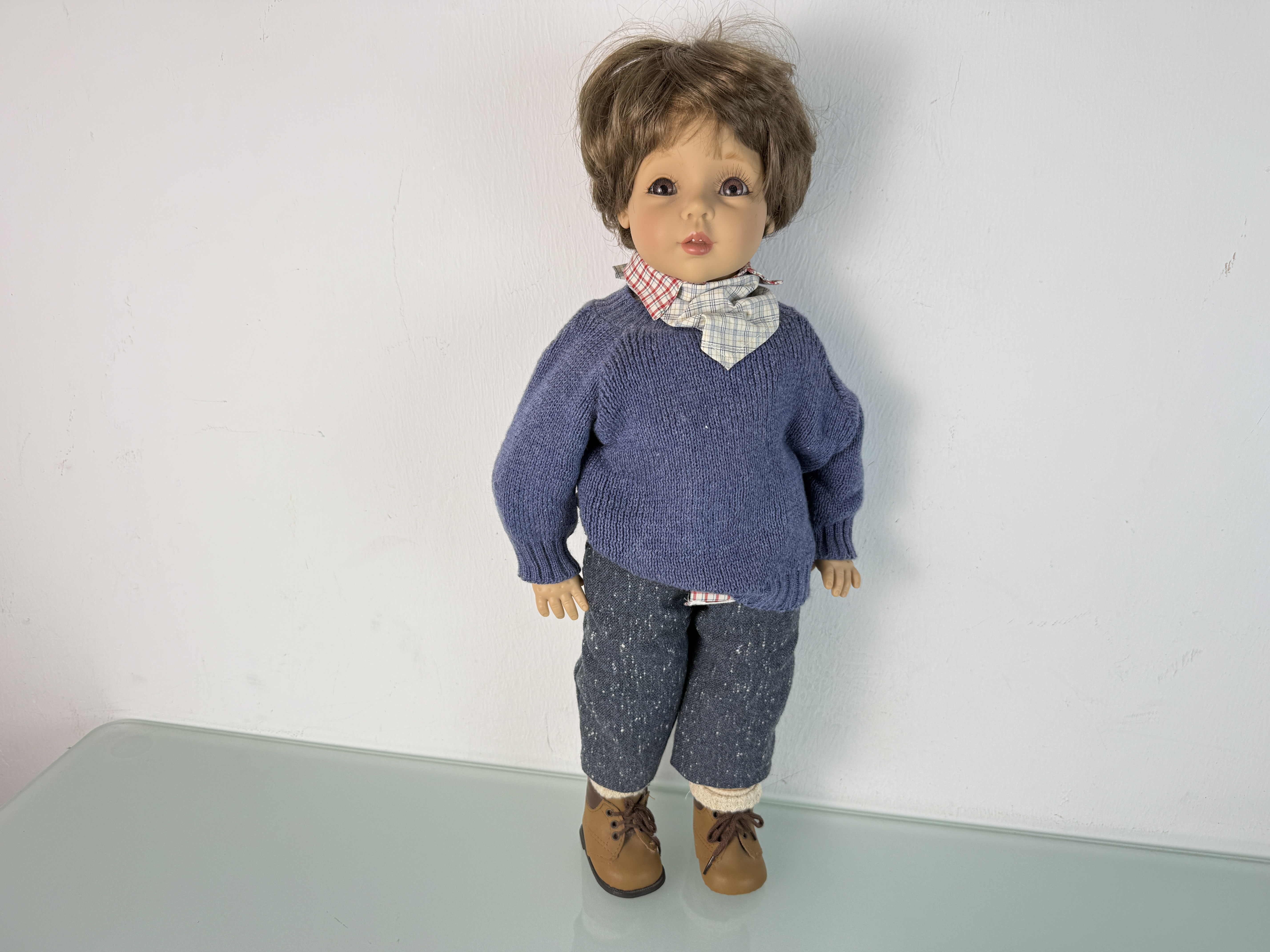 Künstlerpuppe Götz Sammler Vinyl Puppe 53 cm. Top Zustand