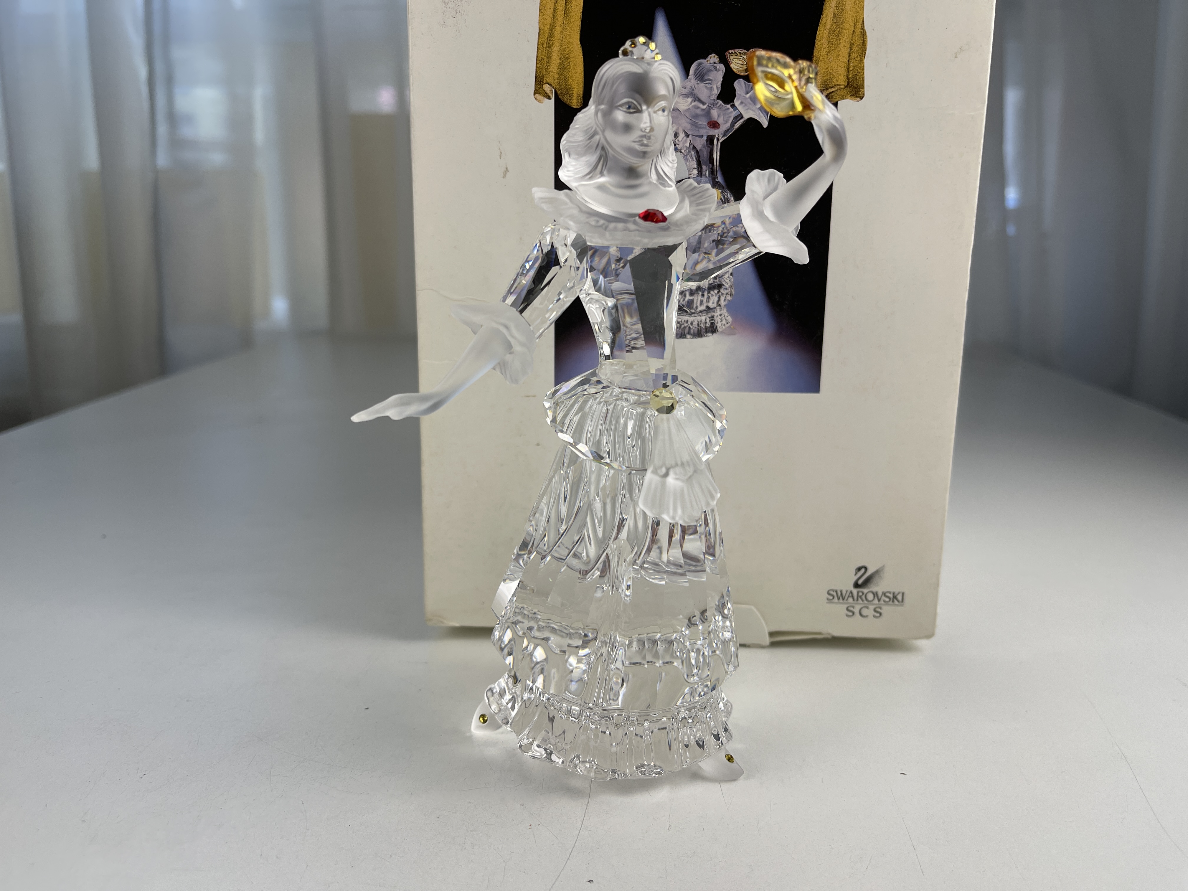 Swarovski Figur 242032 Jahresfigur 2000 Columbine 17 cm mit Ovp & Zertifikat. 