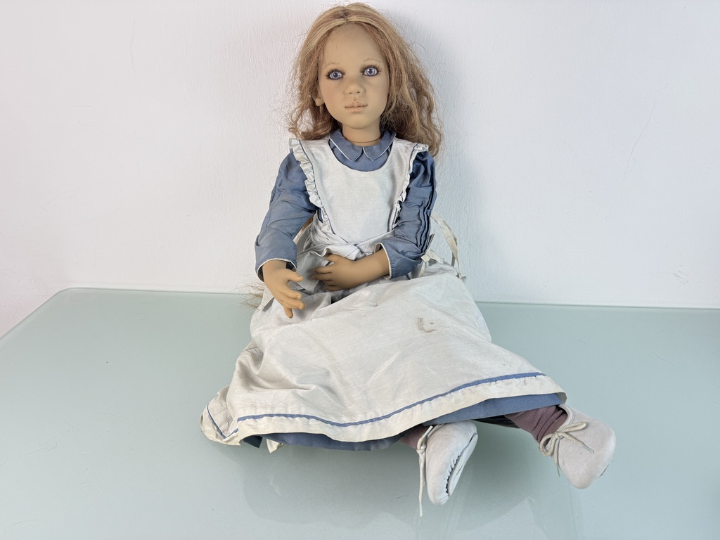 Künstlerpuppe Annette Himstedt Puppe Krissi 76 cm. Top Zustand 