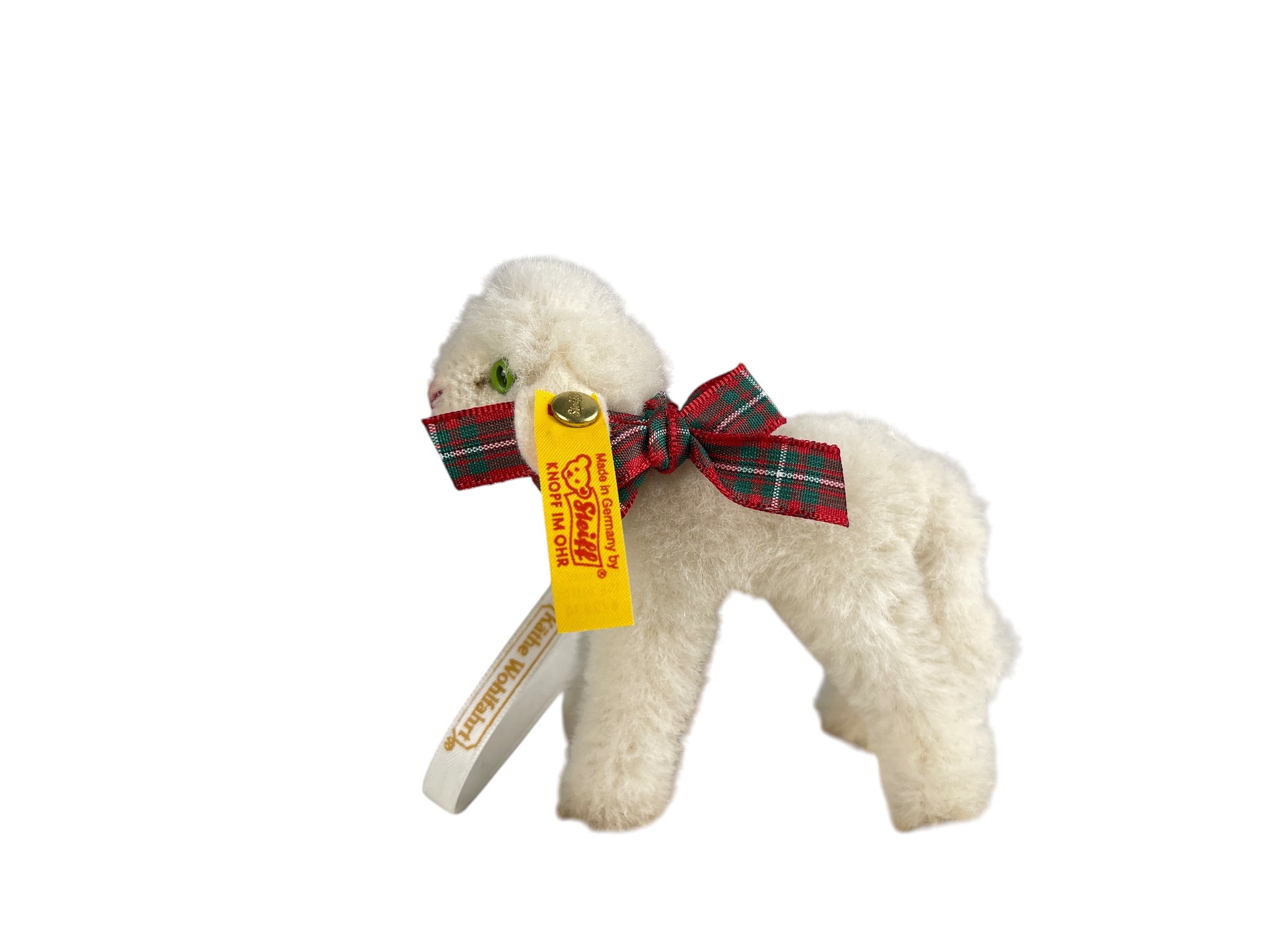 Steiff Tier 672934 Schaf Ornament 10 cm. Top Zustand  