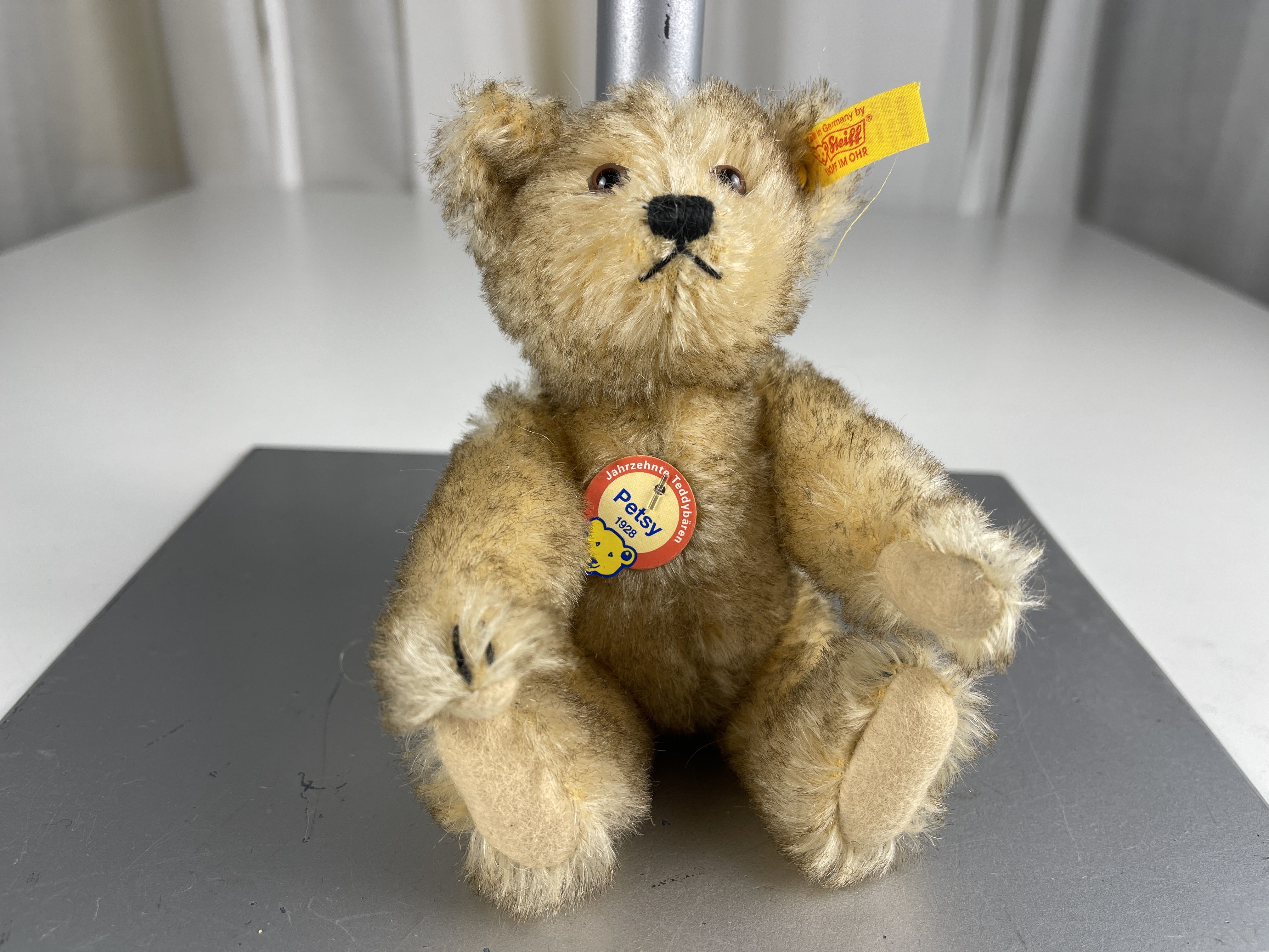 Steiff Tier 029035 Petsy Teddy Bär 15 cm. Top Zustand     
