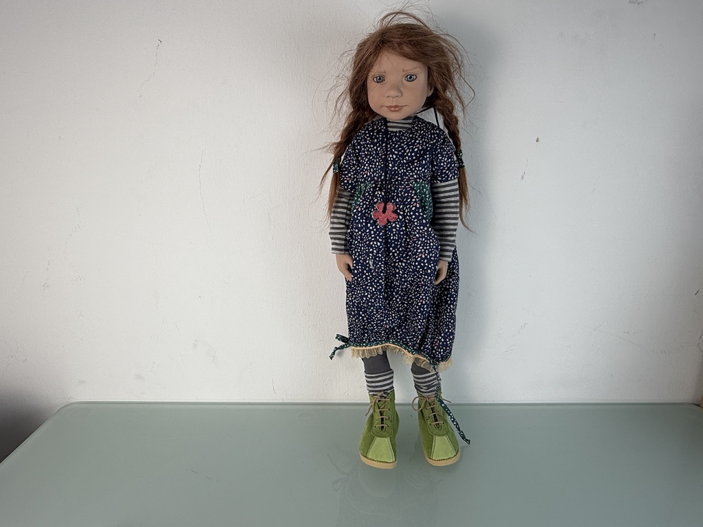 Zwergnase Künstlerpuppe Nicole Marschollek Puppe 63 cm. Top Zustand   