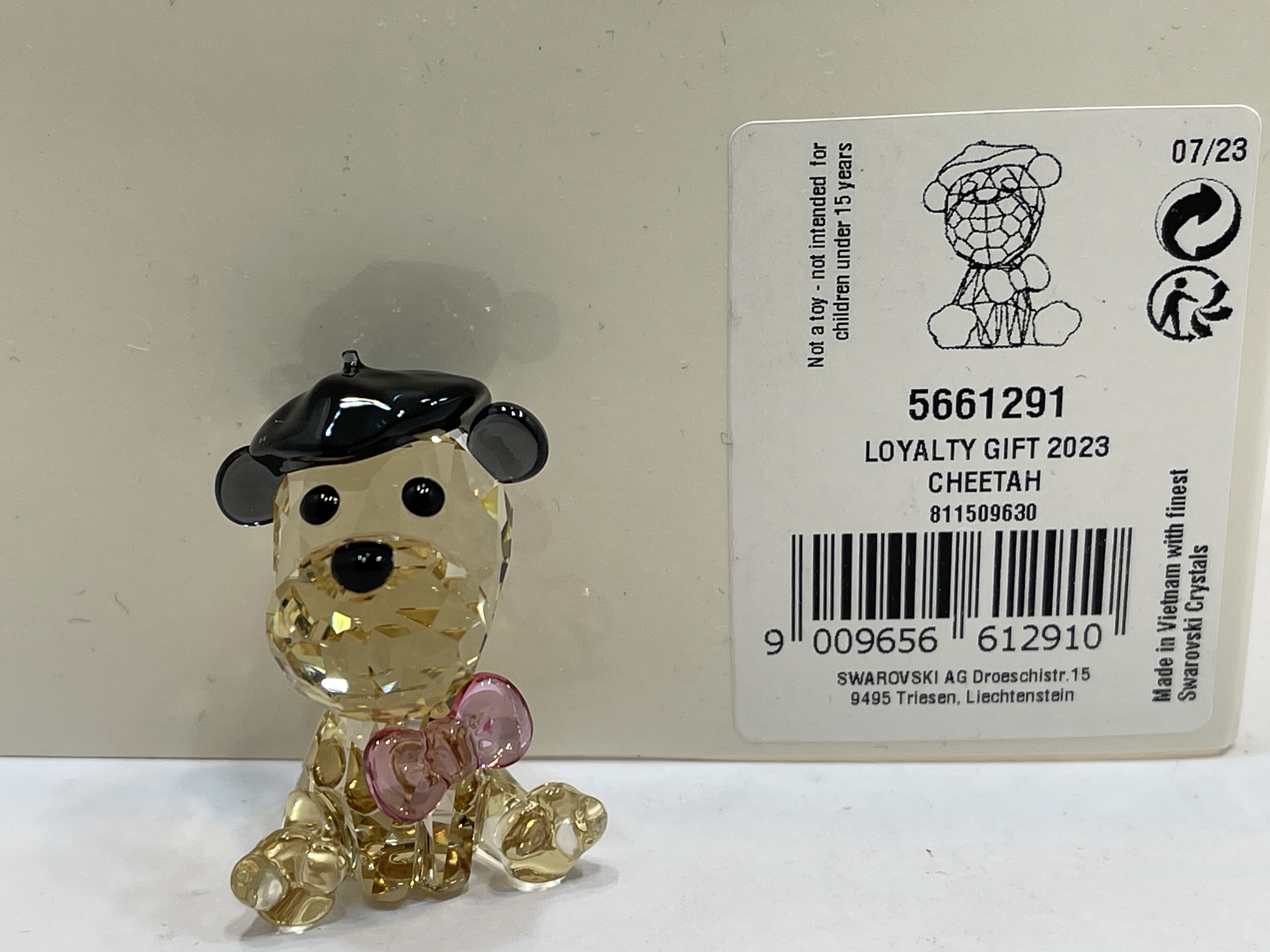  Swarovski Figur 5661291 Gepard Cheetah Baby Animals 3,6 cm. Ovp & Zertifikat Top Zustand 