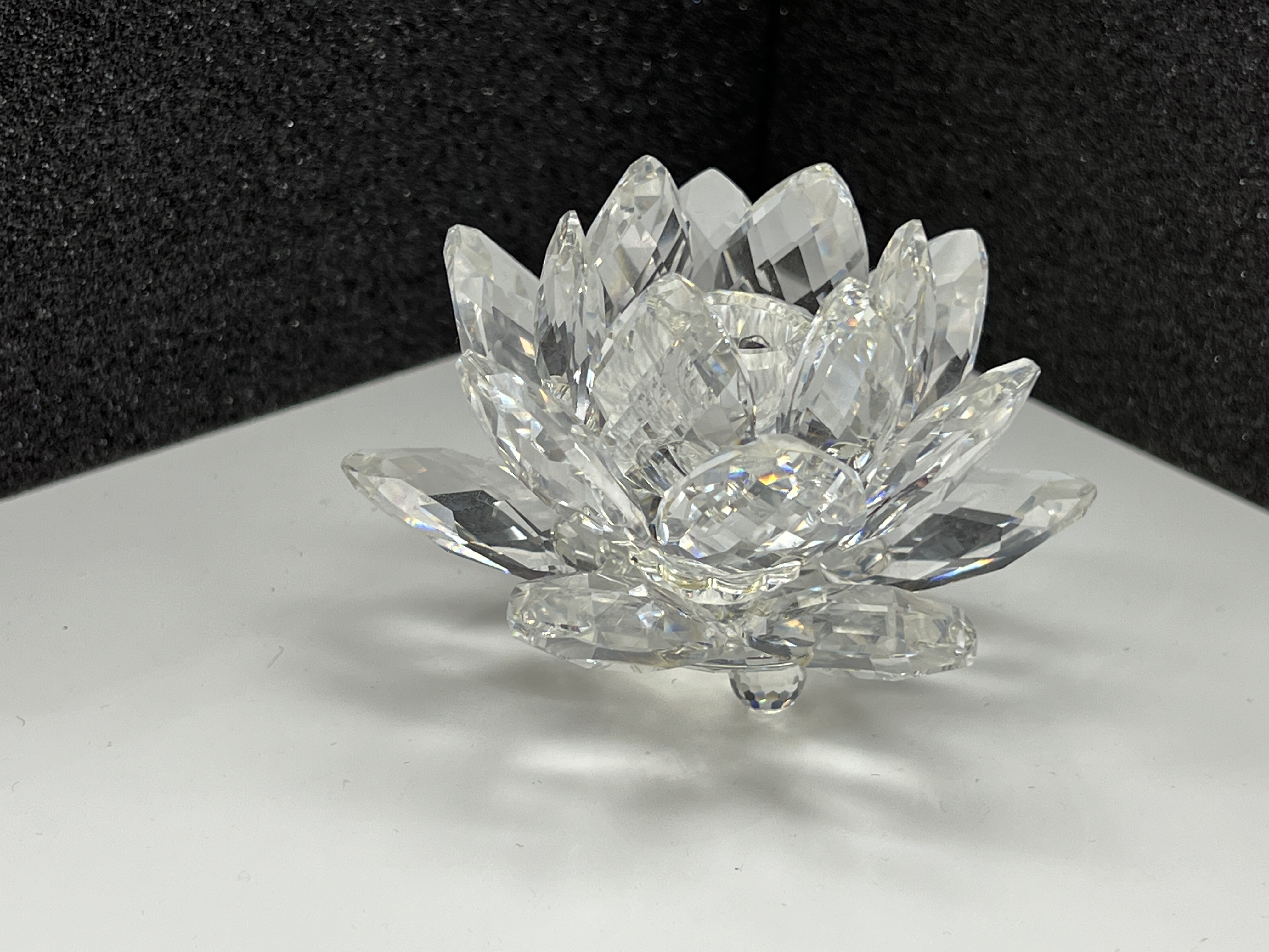Swarovski Figur 011867 Seerose Kerzenständer 8,5 cm Ø. - Top Zustand 