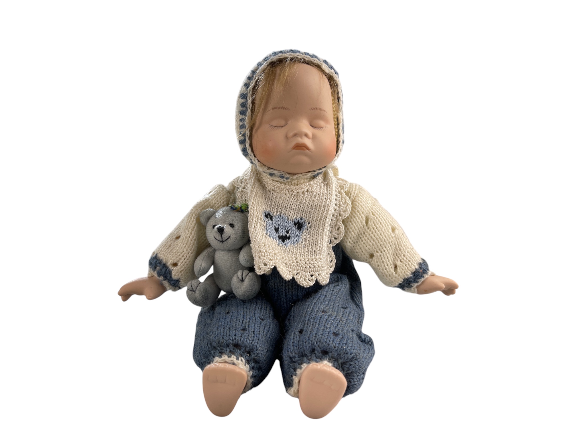 Sammler Puppe Porzellan Puppe 18 cm. Top Zustand   