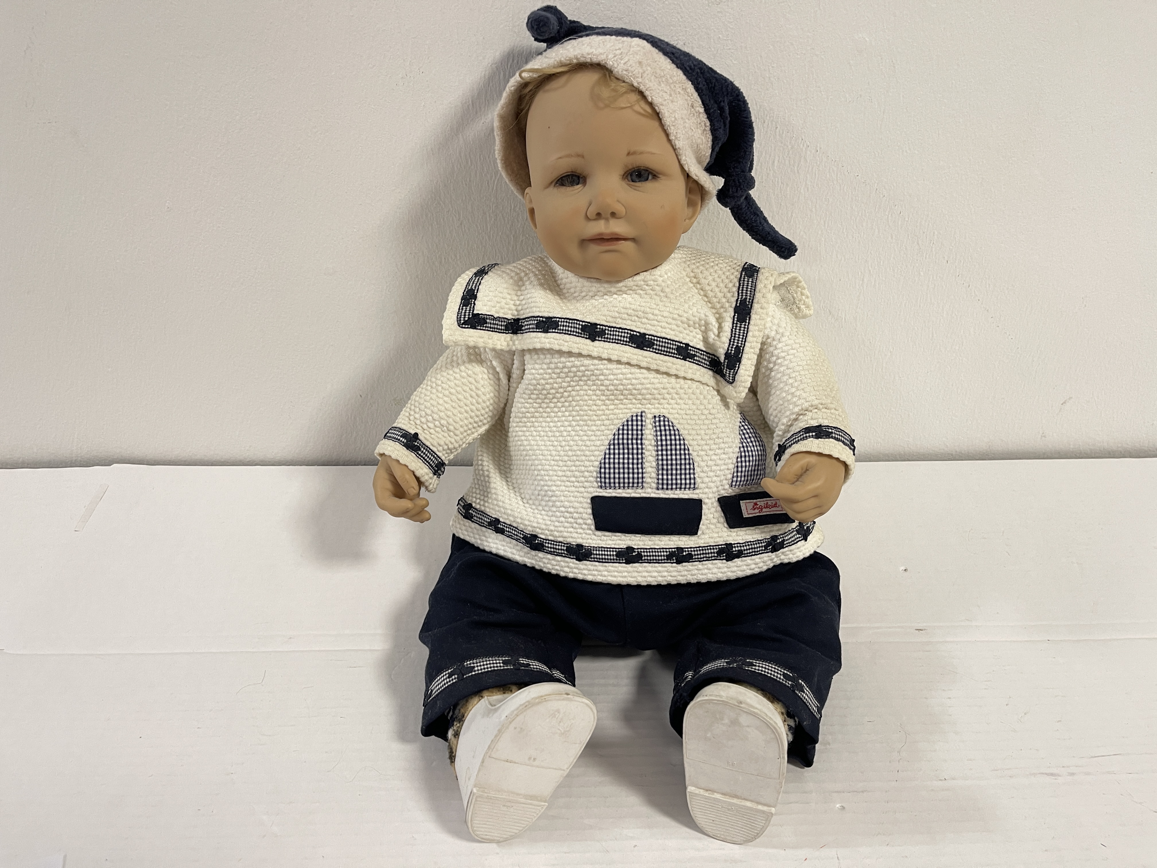  Jannie De Lange Künstlerpuppe Vinyl Puppe 47 cm. Top Zustand. 