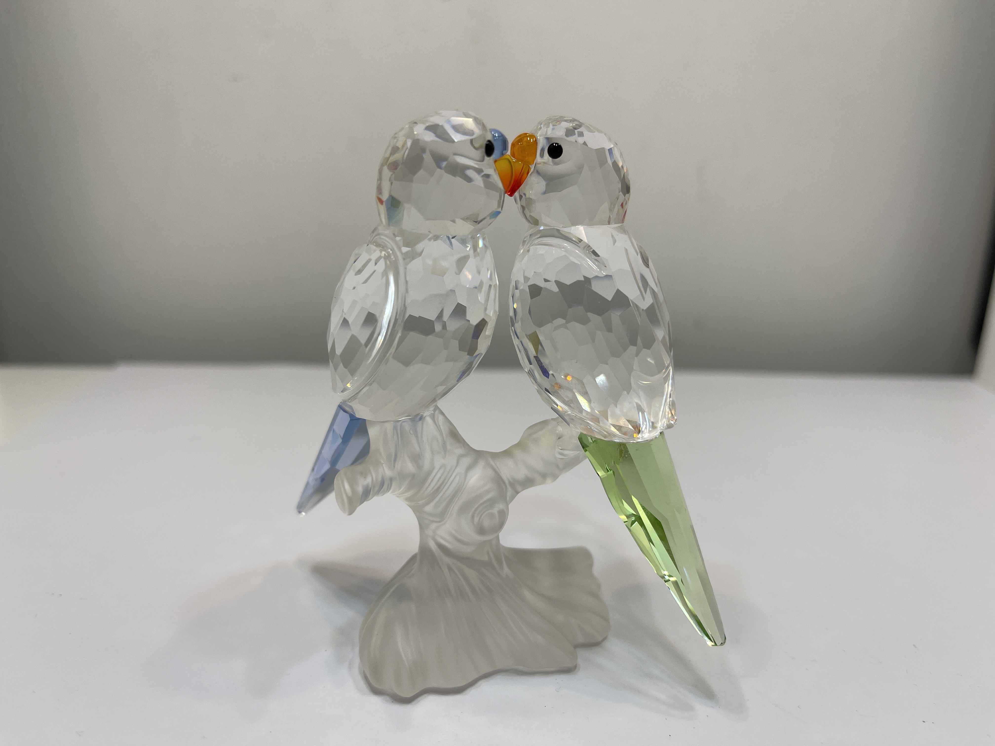 Swarovski Figur 680627 Wellensittiche 8,3 cm. leichter Defekt