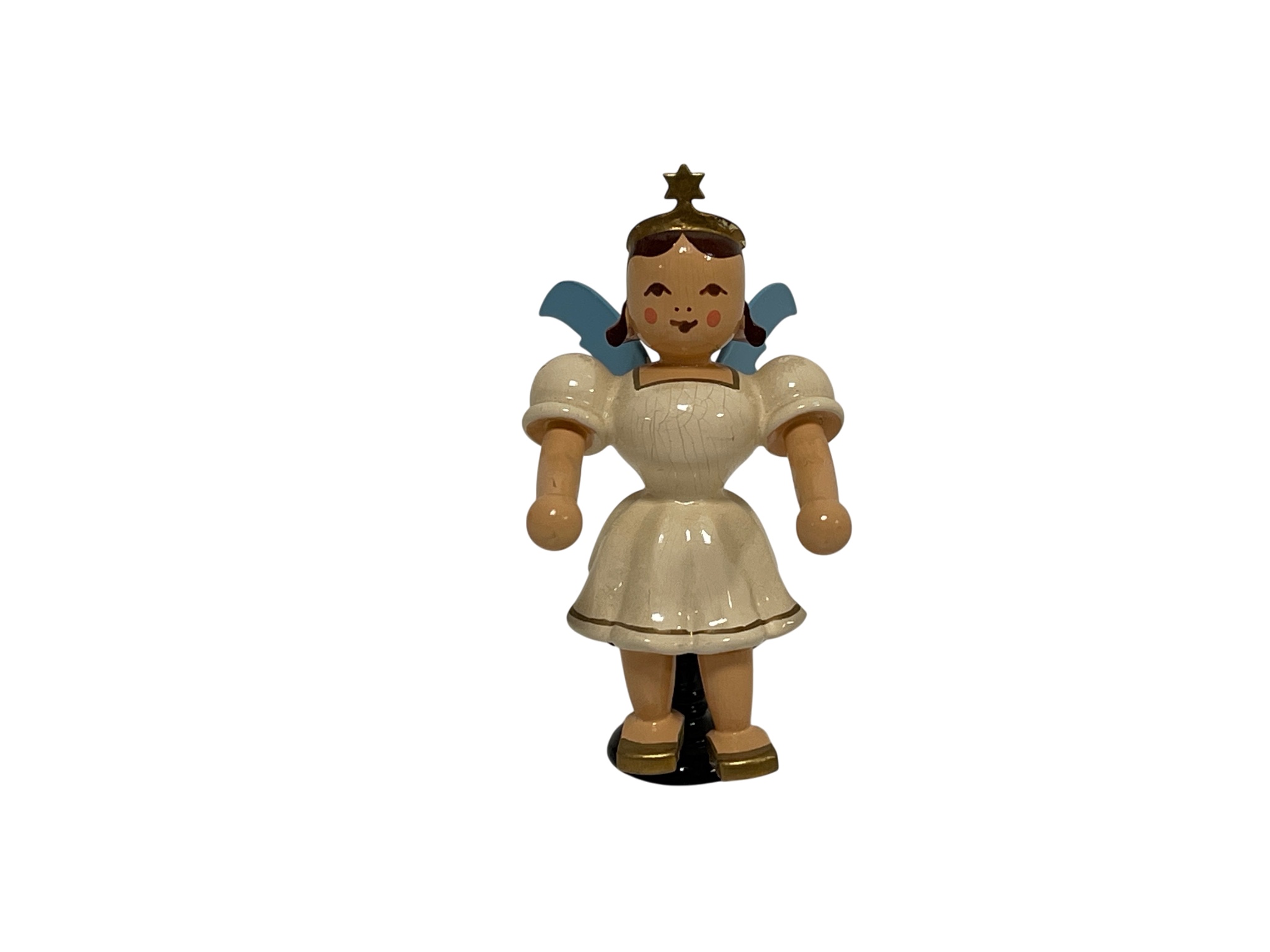 Blank Erzgebirge Figur Engel 6 cm. Zustand siehe Fotos