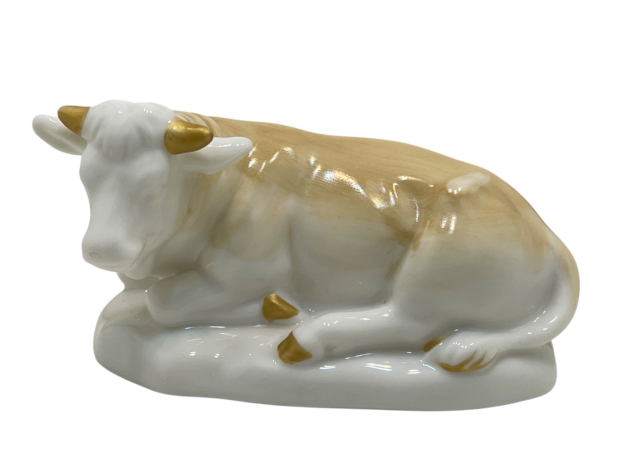 Villeroy und Boch Porzellan Figur Ochse 10 x 6 cm 1 Wahl Top Zustand 