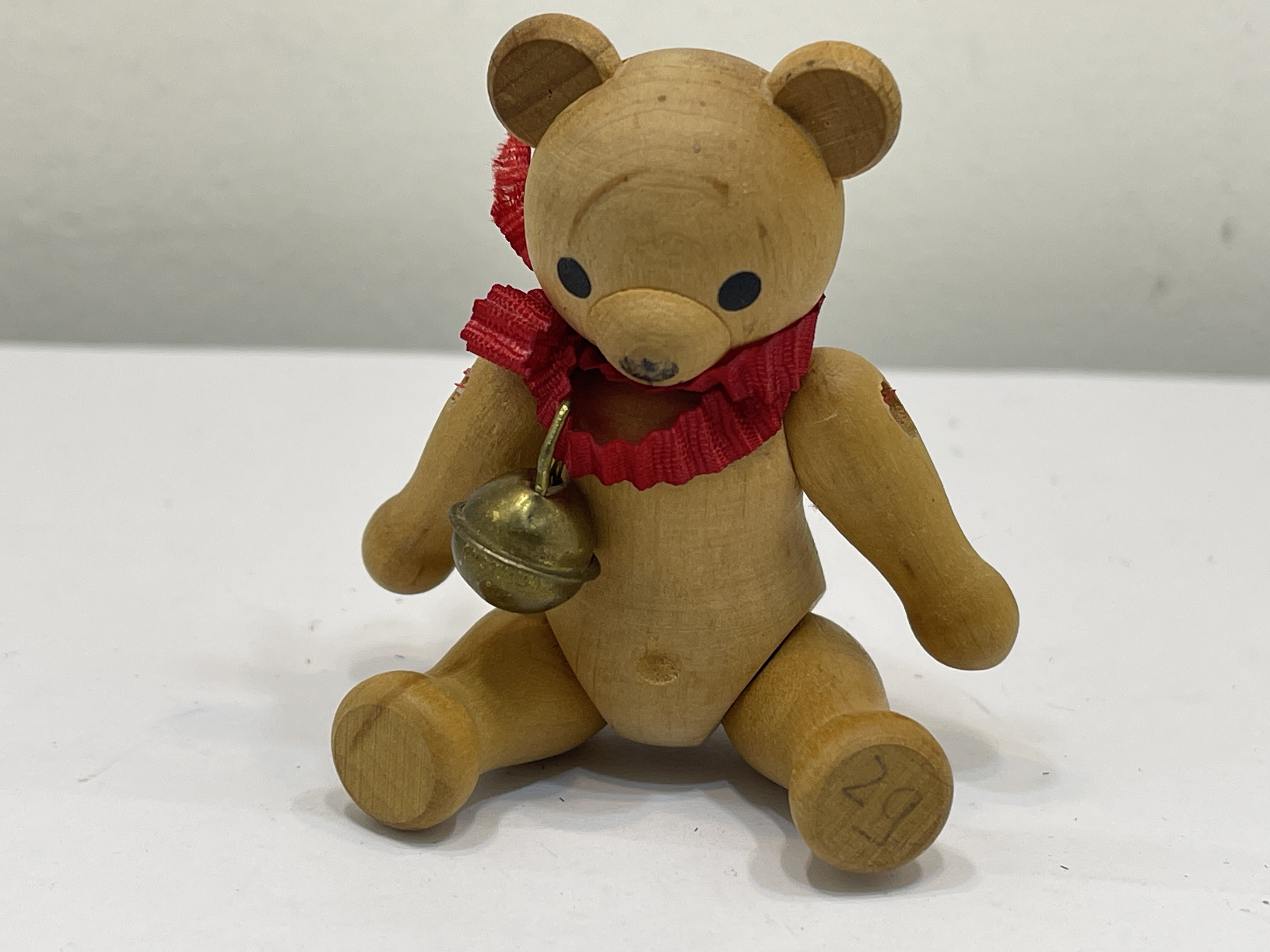 Erzgebirge Seiffener Figur Teddybär 8 cm. Top Zustand 