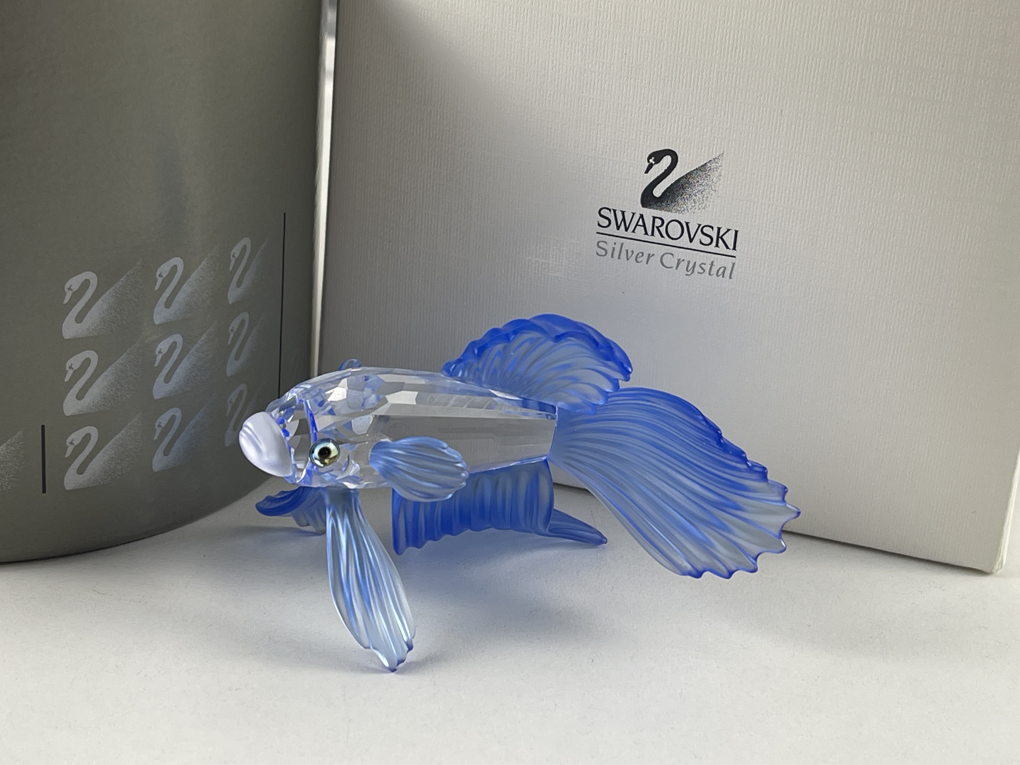 Swarovski Figur 236718 Schleierkampffisch Blau 8,5 cm. Ovp & Zertifikat - Top Zustand  