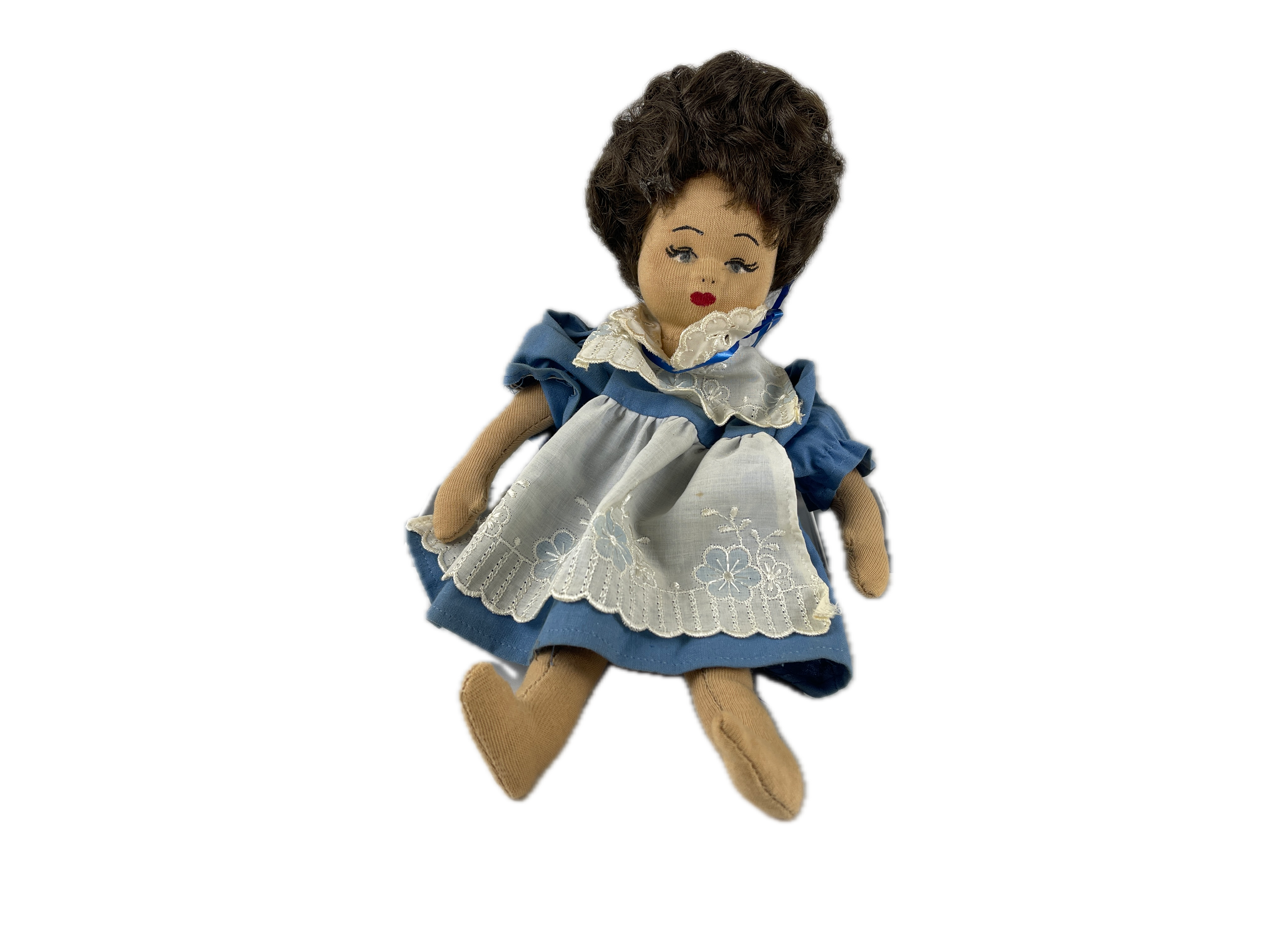 Künstlerpuppe Sammler Stoff Puppe 28 cm. Zustand siehe Fotos