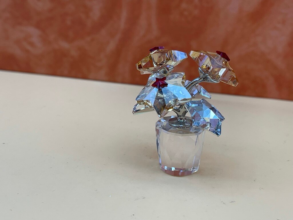  Swarovski Figur 1006036 Blume Sternenblüten Blumentopf 4,5 cm