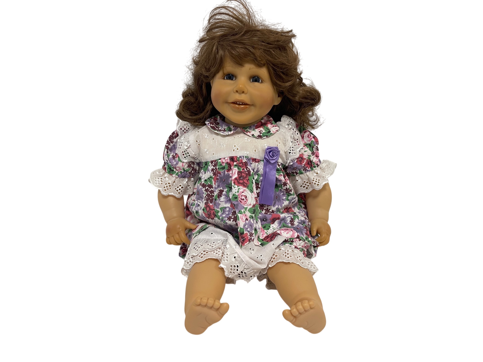 Künstlerpuppe Zapf Vinyl Puppe 60 cm Top Zustand 