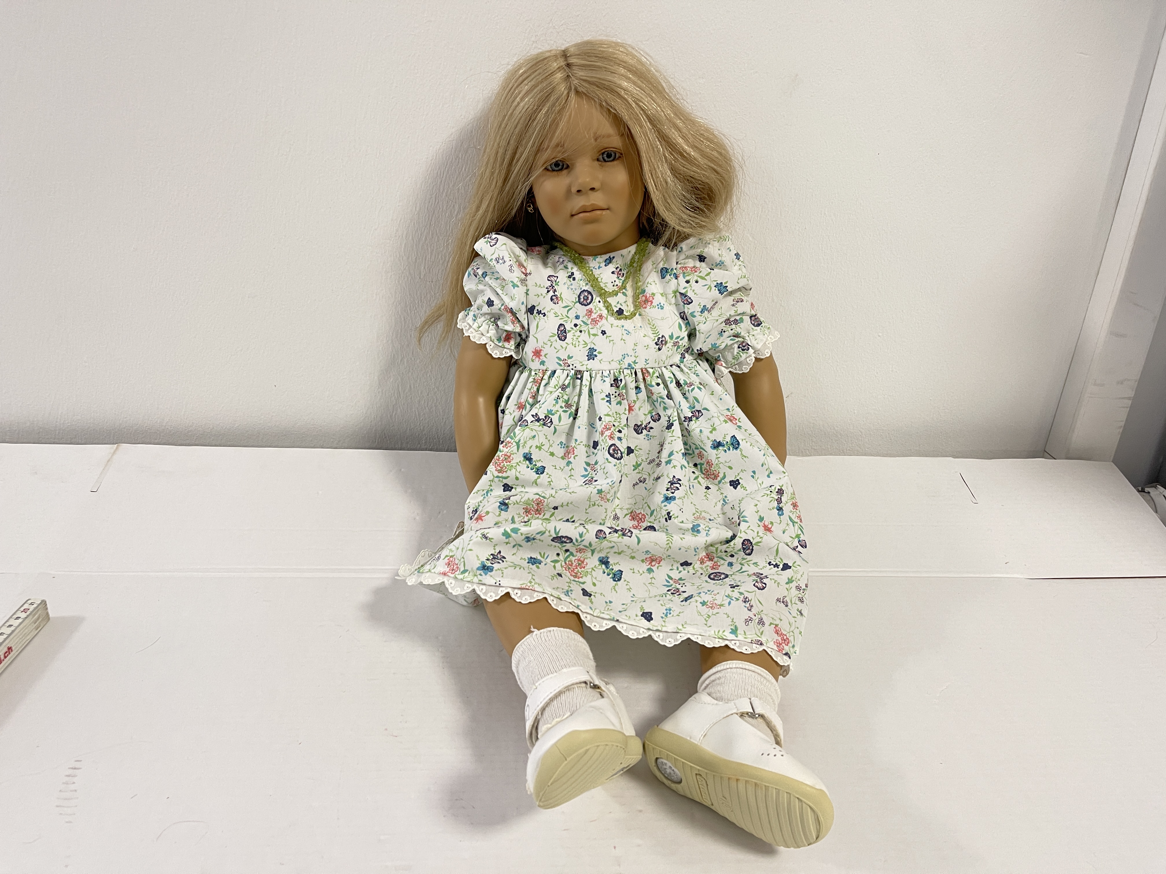 Künstlerpuppe Annette Himstedt Puppe Vinyl Malin 80 cm. Top Zustand 
