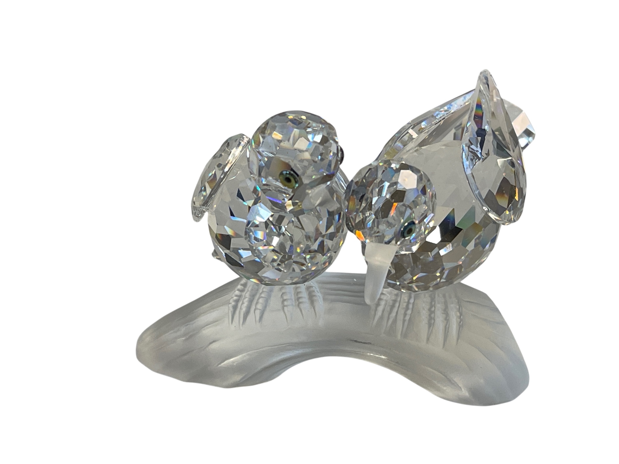 Swarovski Figur 117895 Tauben / Turteltauben 9 cm. Schnabbel defekt