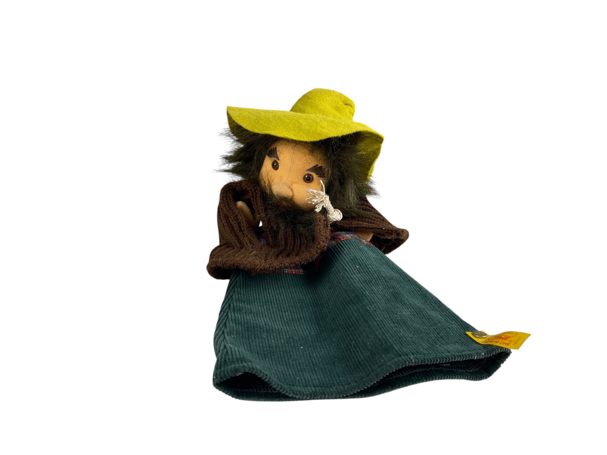 Steiff Tier Handpuppe 255311 Räuber 32 cm. Top Zustand