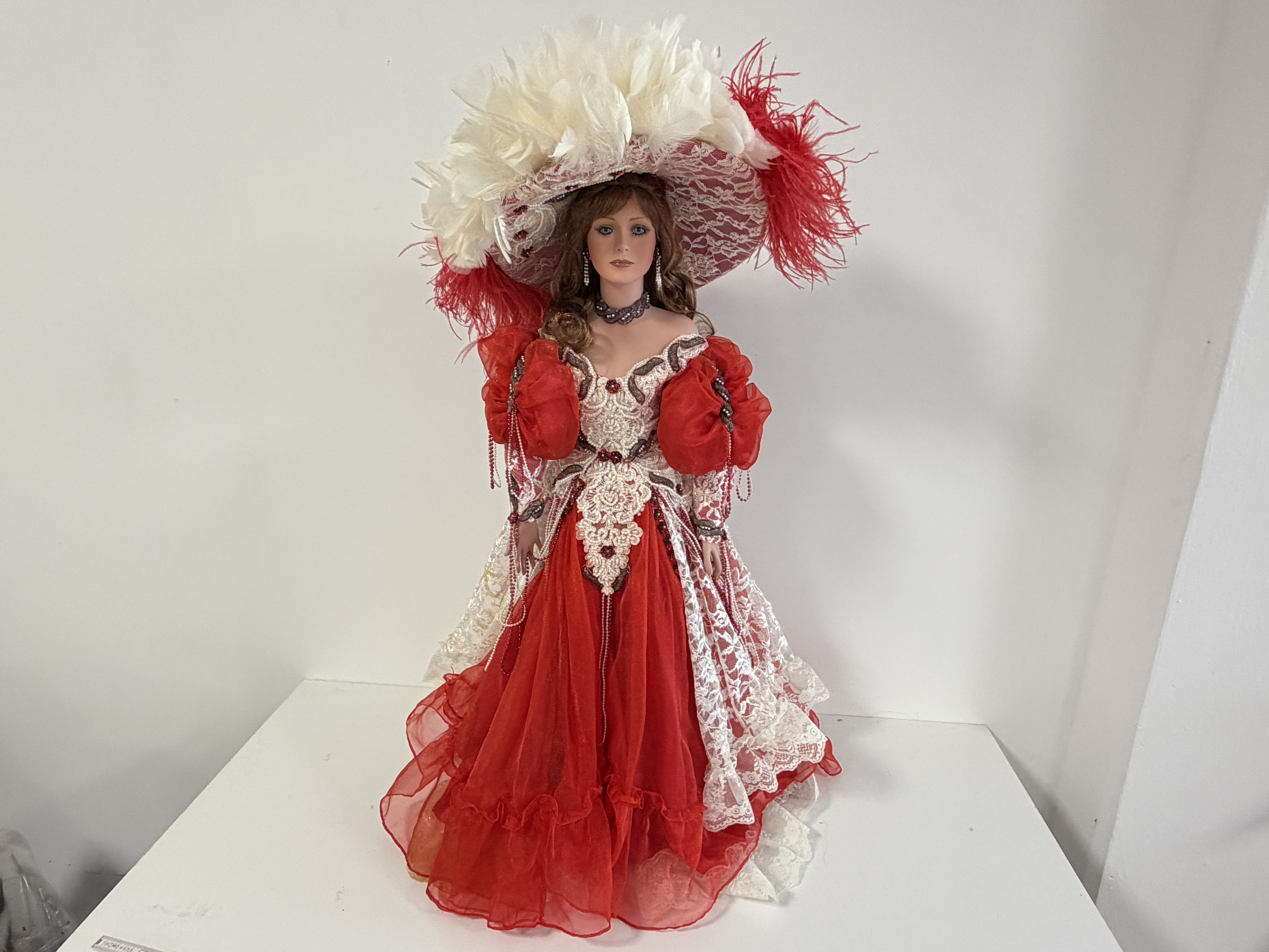 Rustie Künstlerpuppe Porzellan Puppe 90 cm. Top Zustand 