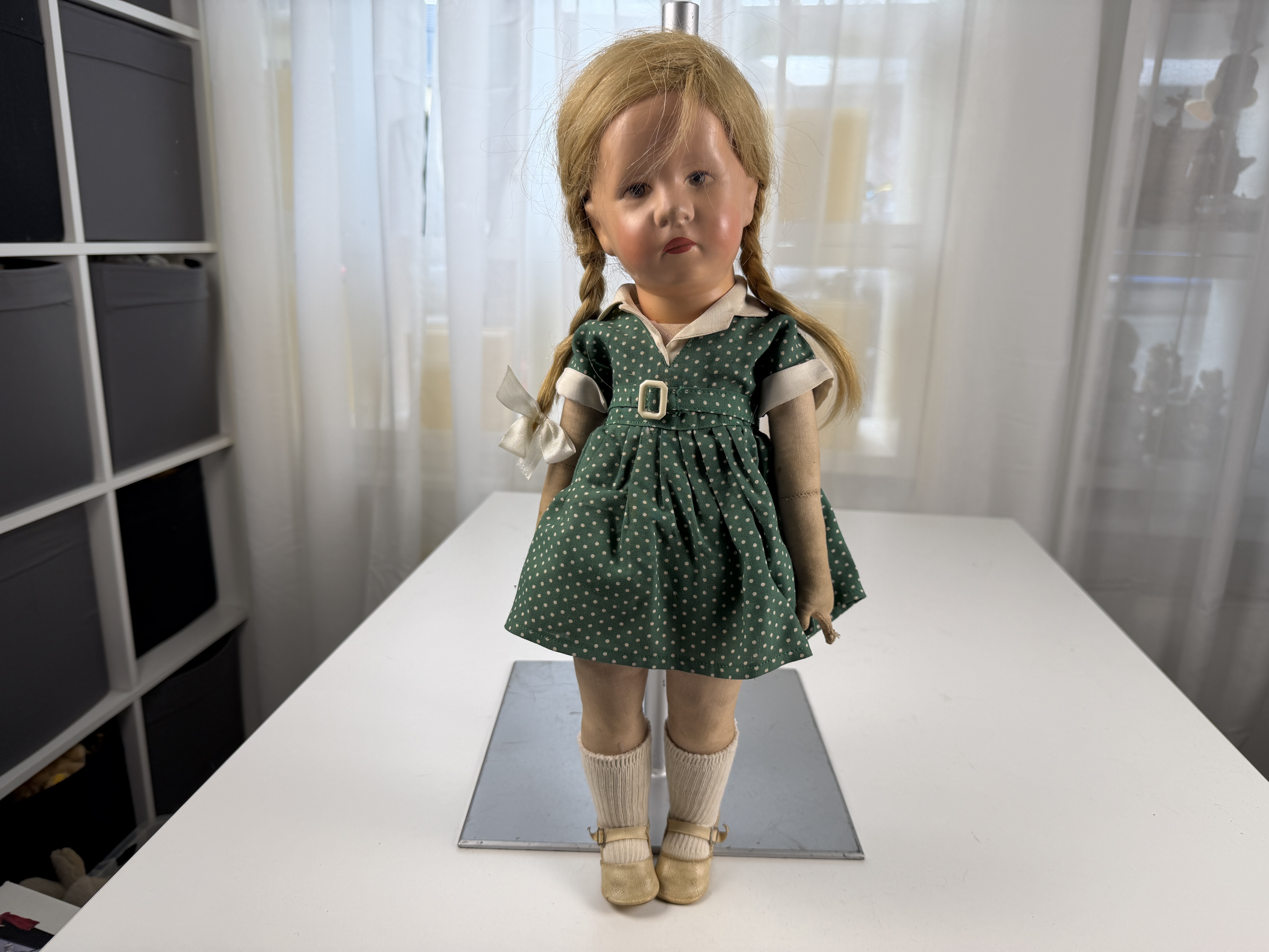 Alte Käthe Kruse Puppe Sammlerpuppe 46 cm - Zustand Gut siehe Fotos 