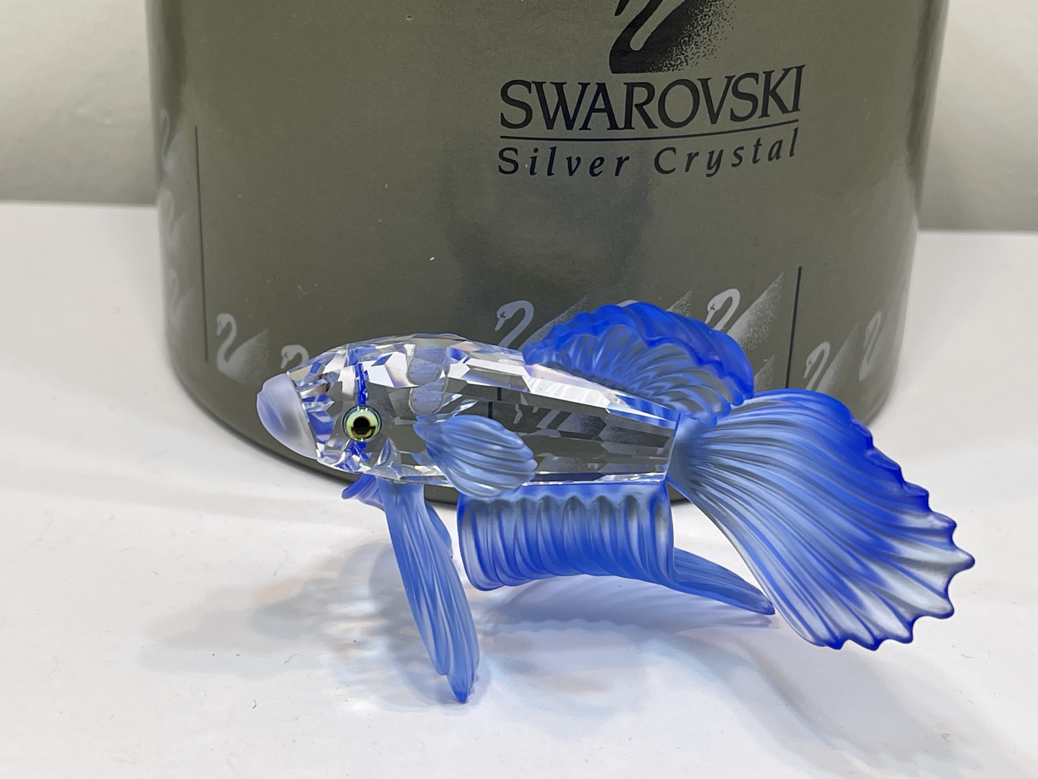 Swarovski Figur 236718 Schleierkampffisch Blau 8,5 cm Ovp & Zertifikat Top Zustand 