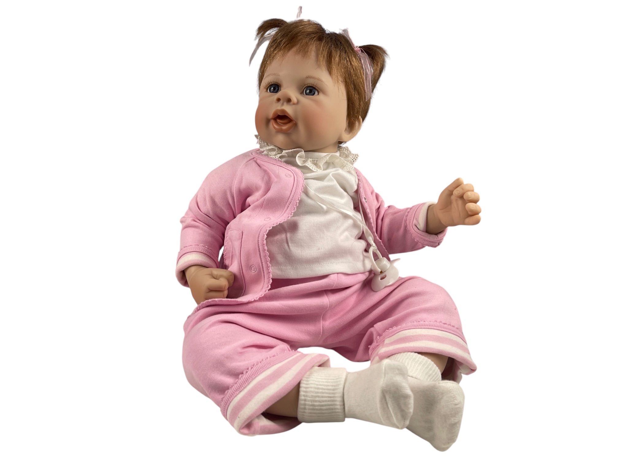 Monika Levenig Künstlerpuppe Vinyl Puppe 54 cm. leicht Schmutzig   