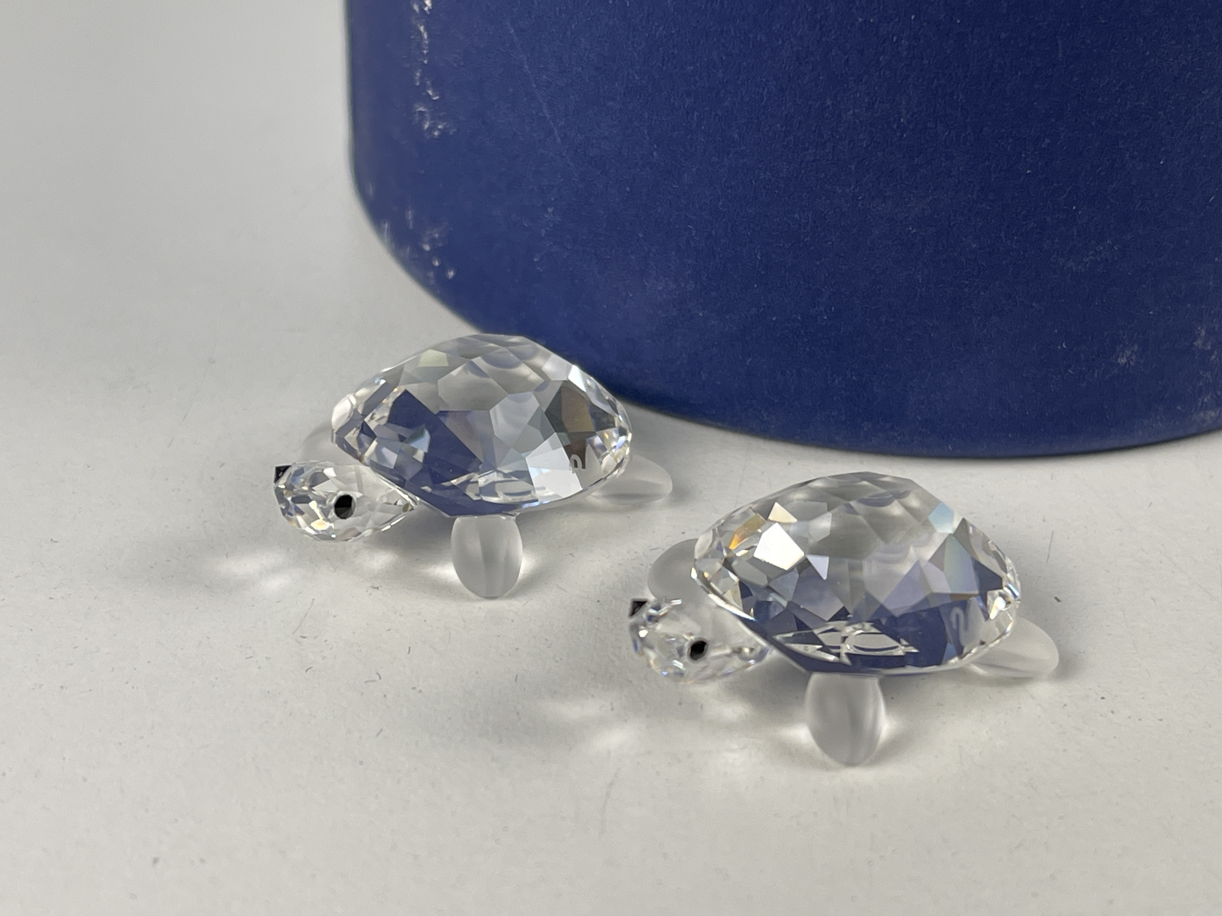 Swarovski 220960 Figur 2 Schildkröten je 2,6 cm. Ovp & Zertifikat.  