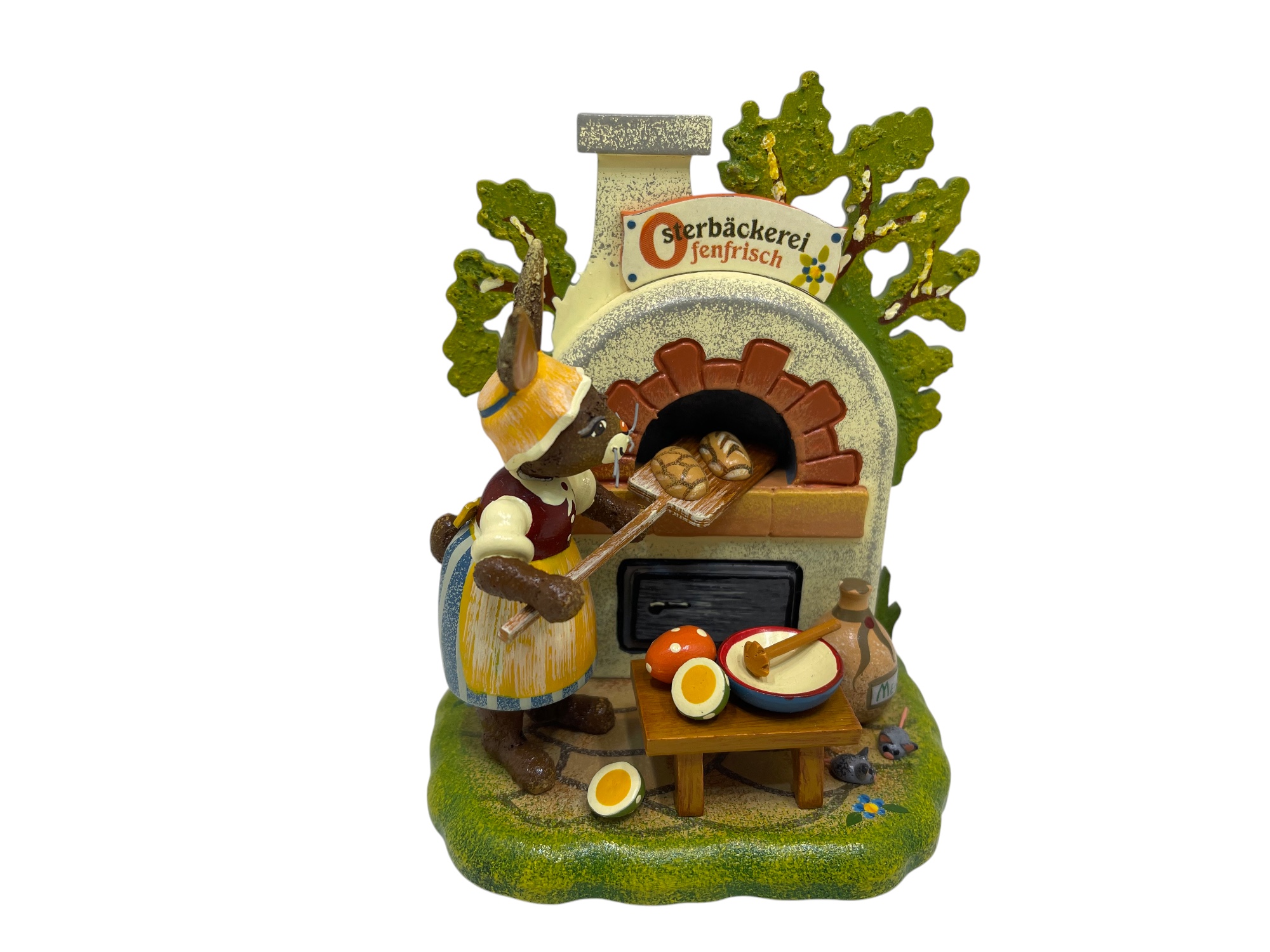 Erzgebirge Sammler Figur Hubrig Hase 10 x 12 cm. Top Zustand  