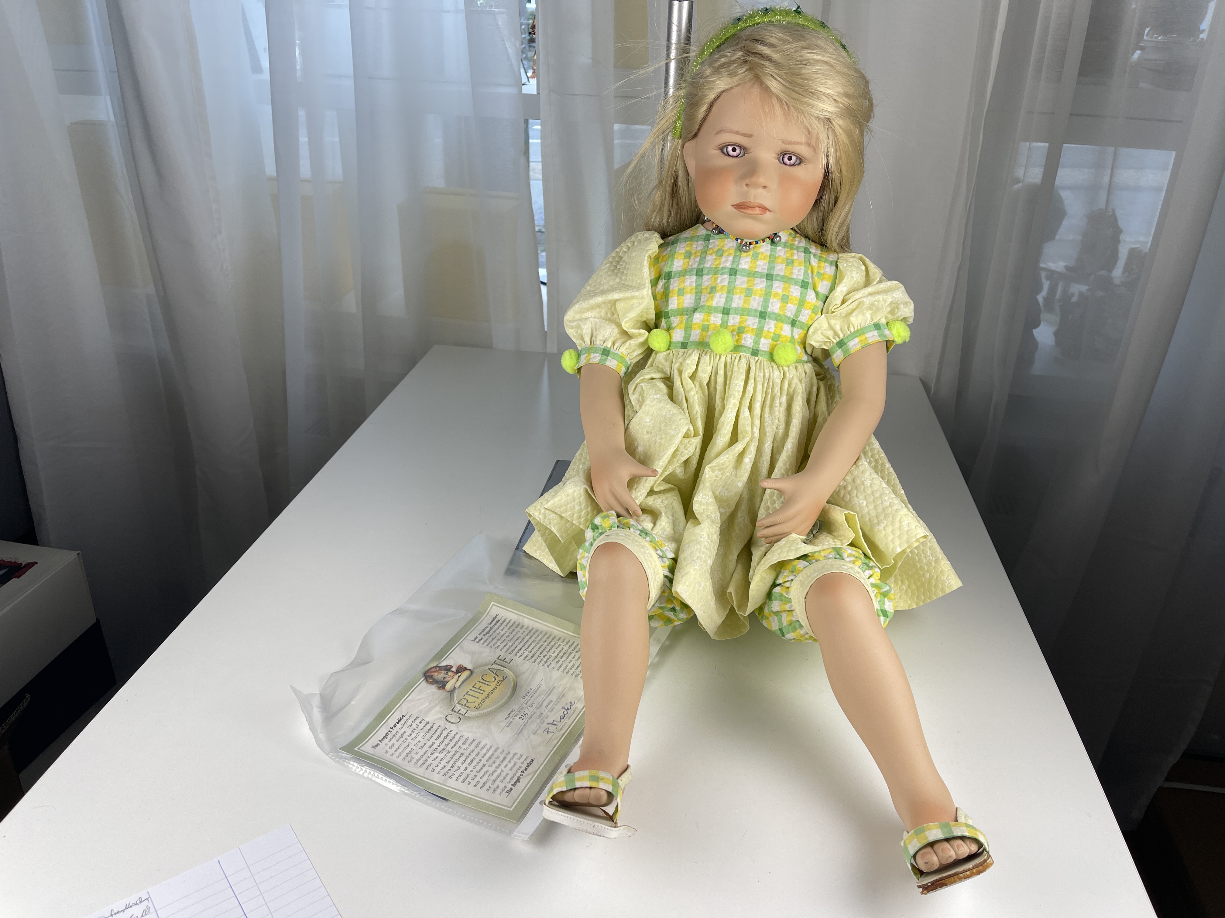 Angels Paradise Porzellan Puppe 64 cm. Top Zustand 