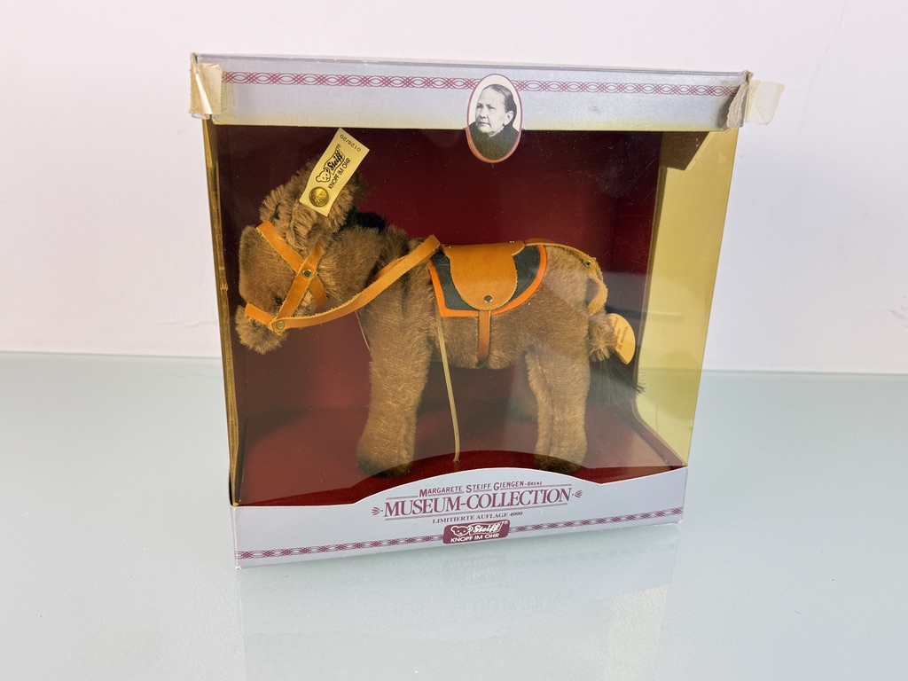 Steiff Tier 0126/20 Esel 14 x 19 cm  Top Zustand 