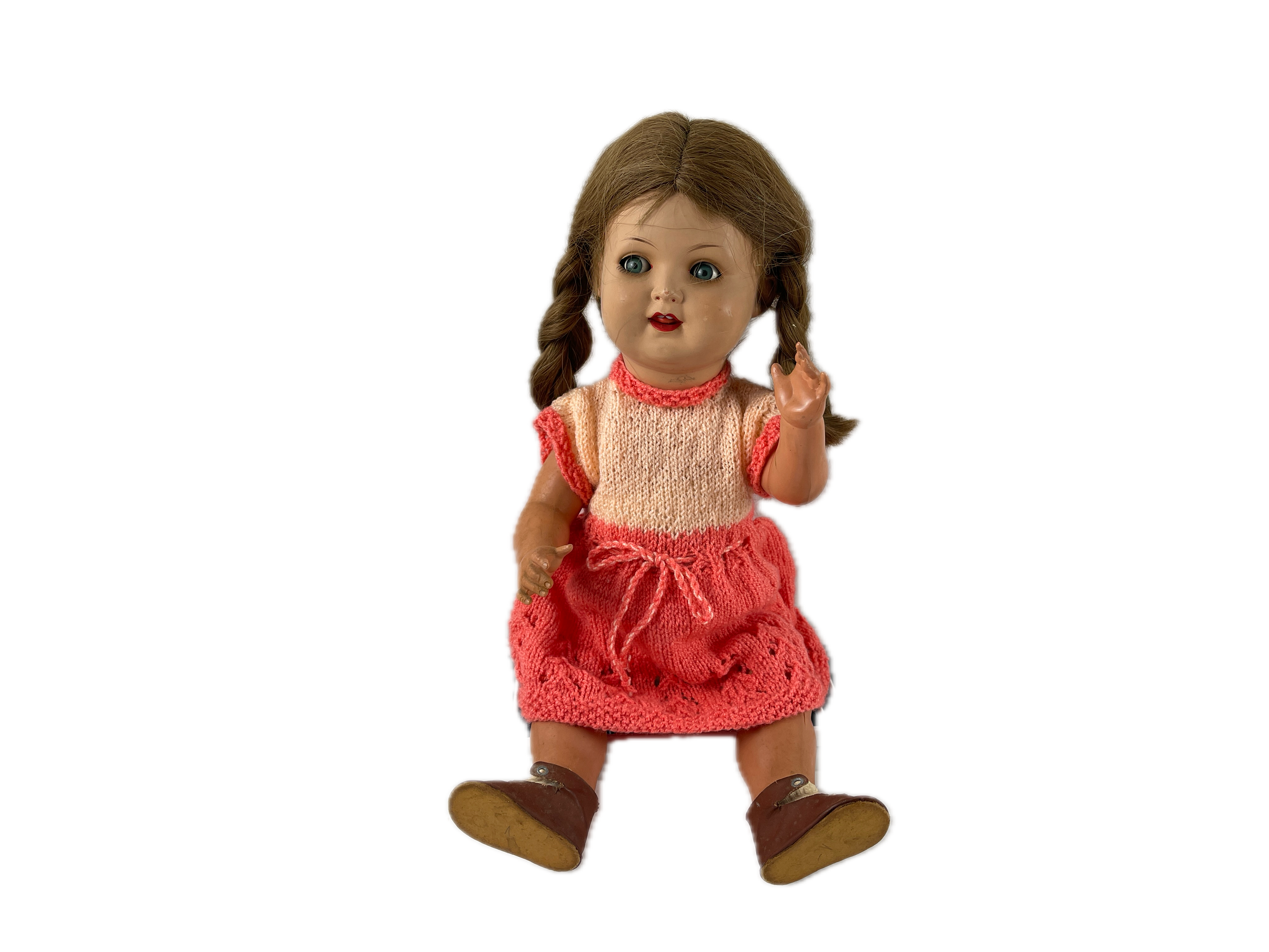 Künstlerpuppe alte Sammler Zelluloid Puppe 40 cm Zustand siehe Fotos  