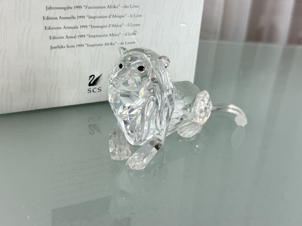Swarovski Figur 185410 Jahresfigur Löwe 13 cm Ovp & Zertifikat Top Zustand 