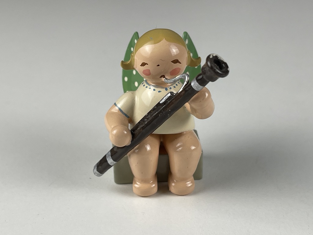 Wendt und Kühn Erzgebirge Figur Engel 5 cm. Zustand  siehe Fotos    