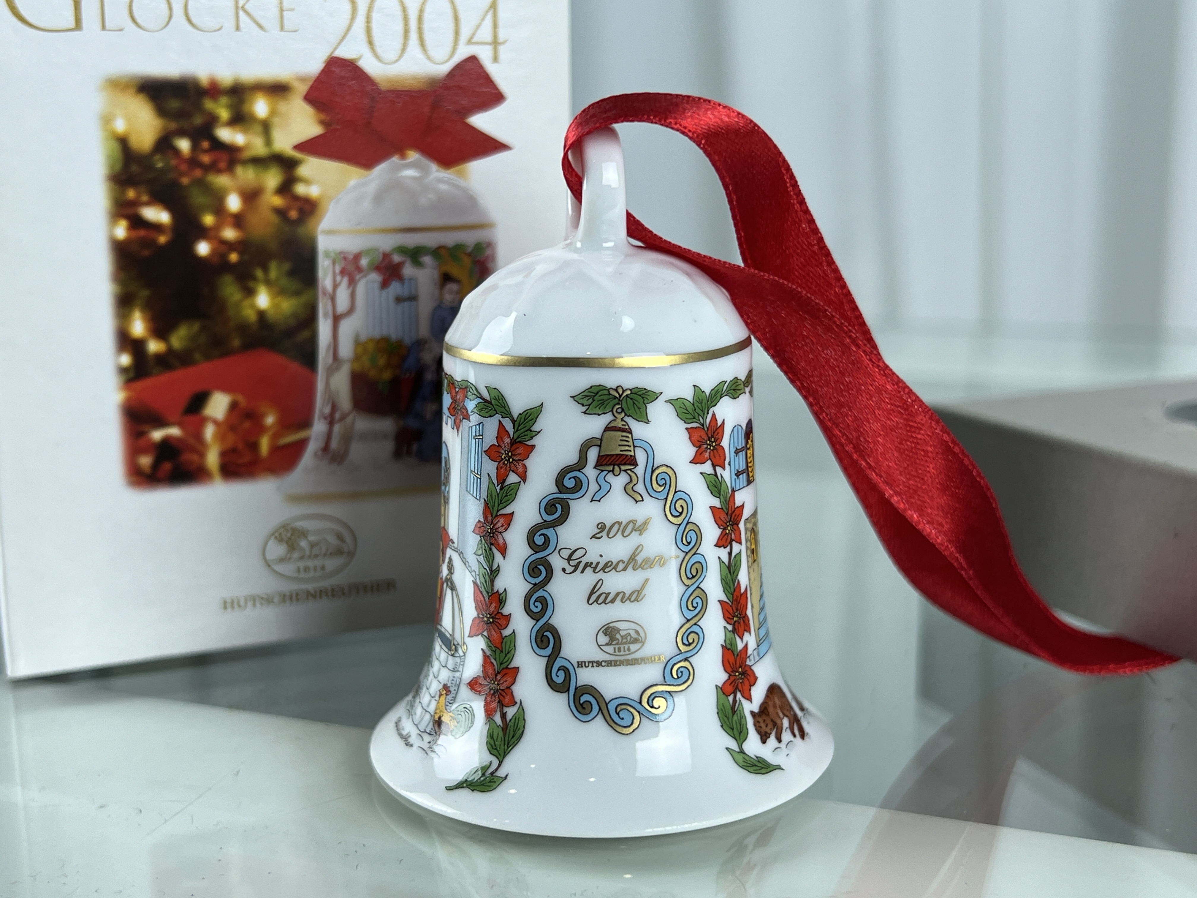  Hutschenreuther Weihnachtsglocke 2004 mit Ovp. 7 cm. Top Zustand. 