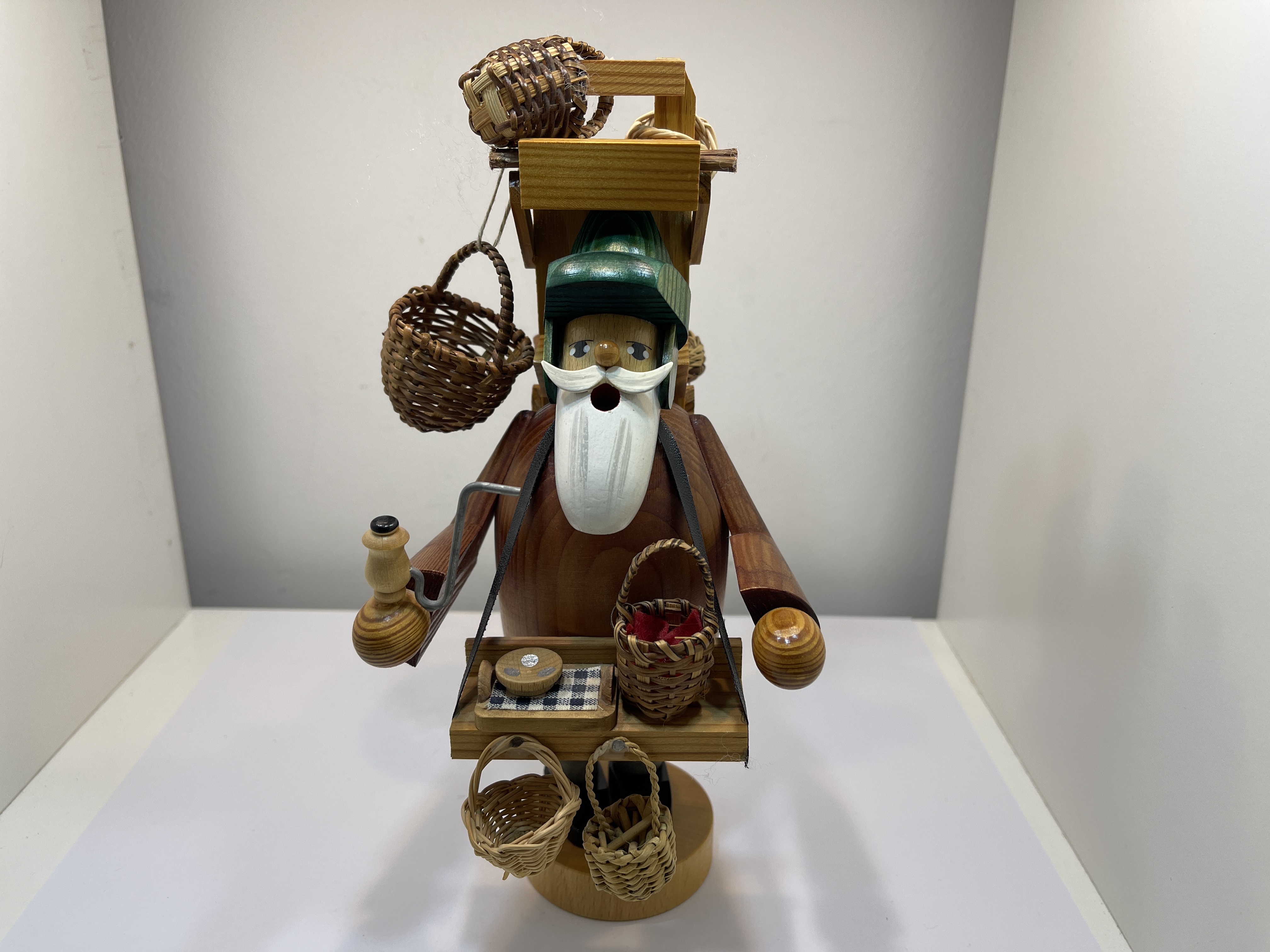 KWO Figur Holz Räuchermännchen 23 cm. Top Zustand  